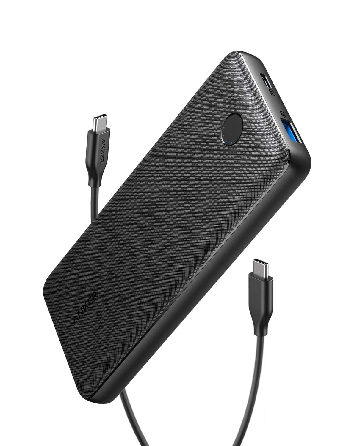 پاور بانک Anker، شارژر قابل حمل USB-C 20000mAh با توان 20 وات Power Delivery، پاور بانک 525 (PowerCore Essential 20K PD) برای گوشی های 16/16 Pro / 16 Pro Max / 15/15 Pro، سامسونگ، iPad Pro، هواوی و موارد دیگر رنگ مشکی 20000mAh
