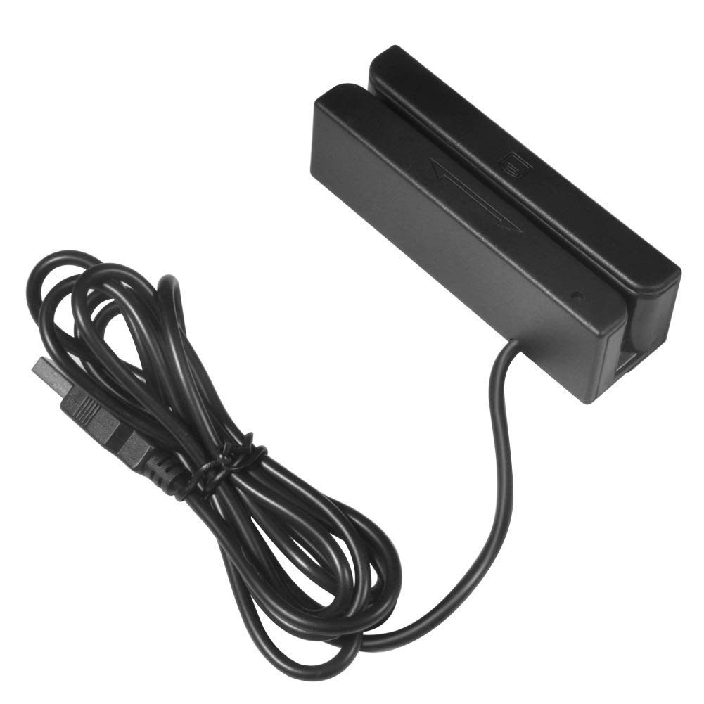 خواننده کارت اعتباری DEWIN - خواننده کارت مغناطیسی MSR90 USB باند 3 مینی Mag Hi-Co Swiper