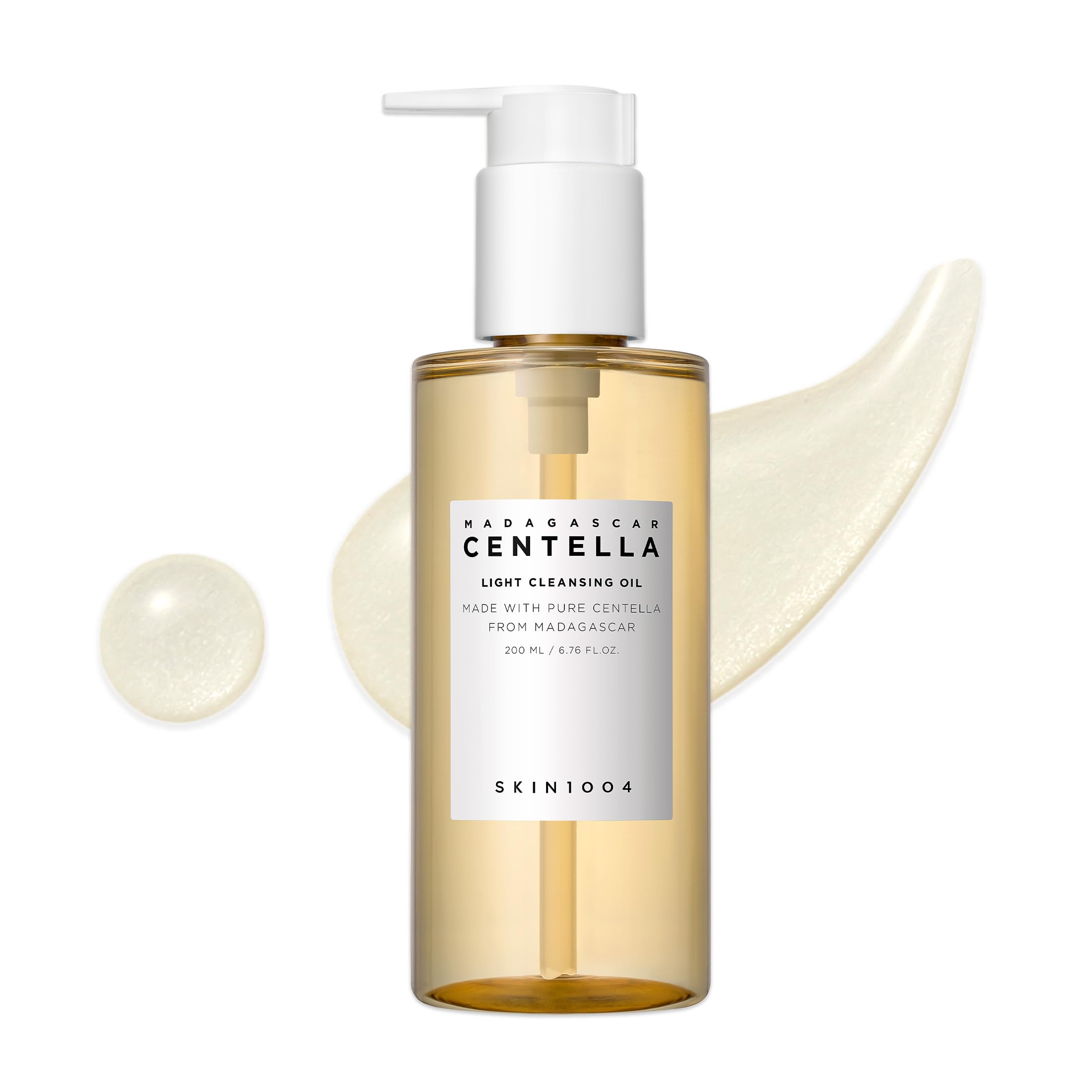 روغن پاک‌کننده سبک Madagascar Centella Light Cleansing از SKIN1004 حاوی ۶.۷۶ اونس (۲۰۰ میلی‌لیتر)، با بوی تازه (بسته‌ی ۱ عدد)