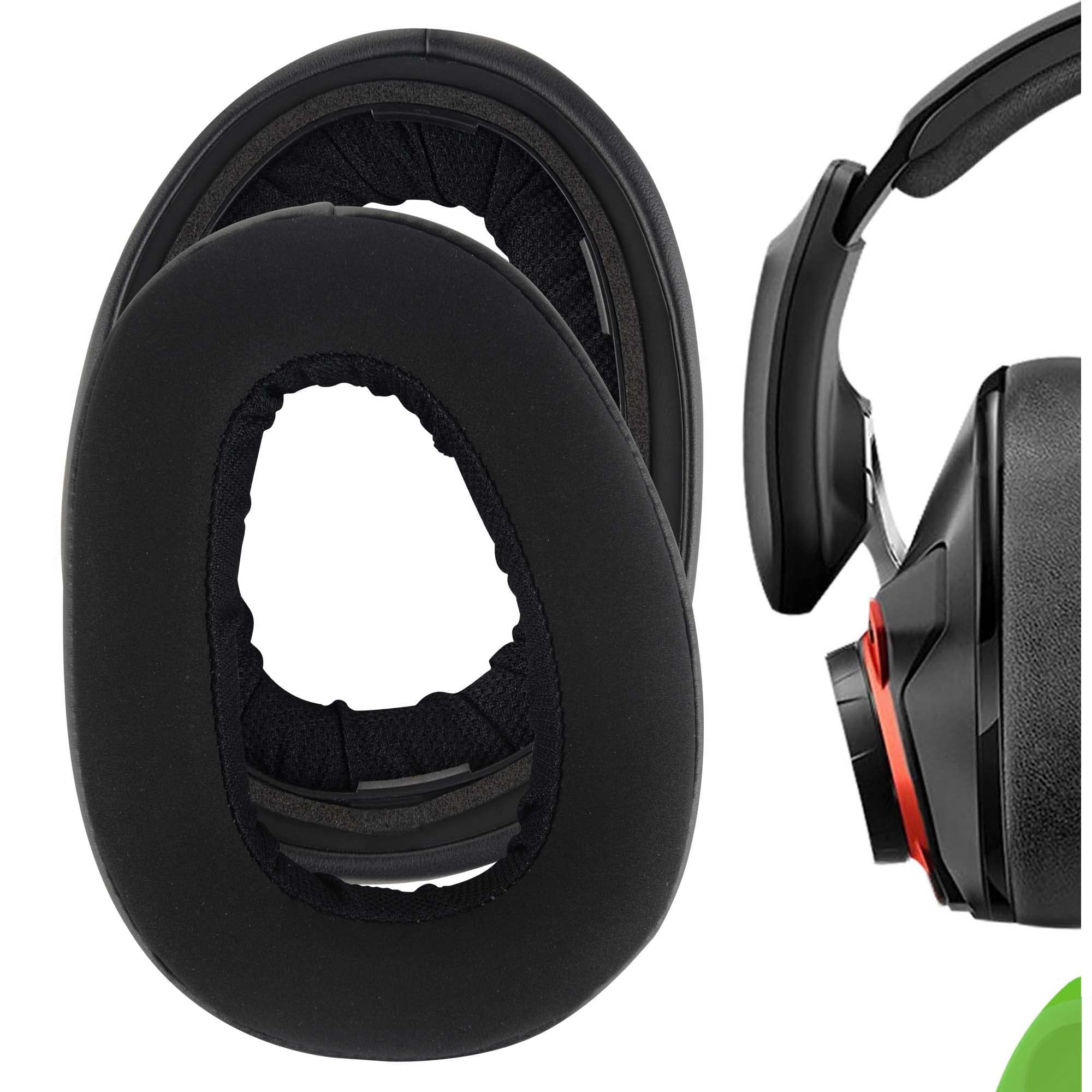 پد‌های گوشی جایگزین ولور هیبریدی گیکریا برای هدفون‌های Sennheiser GSP 600، GSP 601، GSP 602، GSP 670، GSP 500، پارچه‌ای شیک و با کیفیت، قطعات تعمیراتی همراه با راهنمای ویدیو (مشکی)