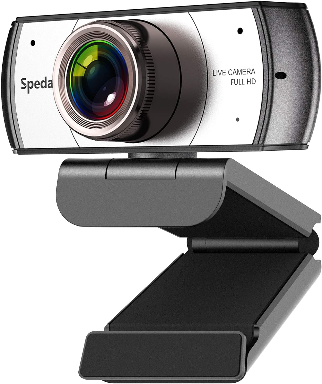 وب‌کم گسترده زاویه Spedal، دوربین ویدیو کنفرانس 920 Pro با دید 120 درجه، تصویر Full HD 1080P، وب کم پخش زنده با میکروفون داخلی، وب‌کم USB برای مک، کامپیوتر شخصی، لپ تاپ و دسکتاپ