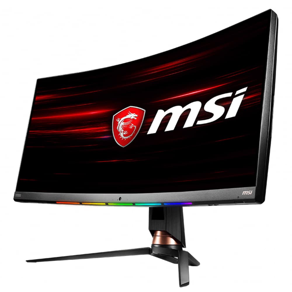 مانیتور بازی منحنی MSI Optix MPG341CQR - 34 اینچ، 21:9 UWQHD (3440x1440)، 2K، VA، 144 هرتز، 1 میلی‌ثانیه، 1800R، FreeSync، HDR، RGB، پایه قابل تنظیم، DisplayPort، HDMI، Type-C، ضد چشم‌انداز و نور آبی کمتر 34 اینچ، 3440x1440، 144 هرتز، منحنی UWQHD