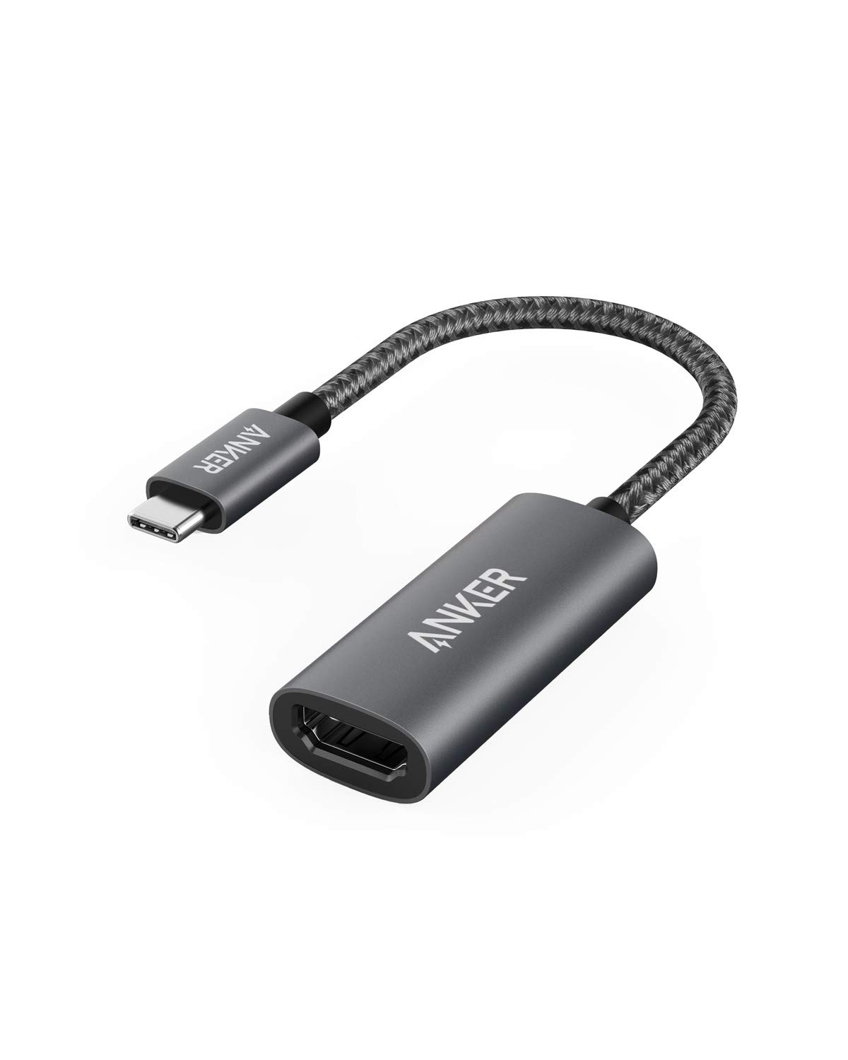 آداپتور Anker USB C to HDMI (4K@60Hz)، آداپتور 310 USB-C (4K HDMI)، برای MacBook Pro، MacBook Air، iPad Pro، Pixelbook، XPS، گلکسی و موارد دیگر (سازگار با پورت‌های Thunderbolt 3) - مشکی 1