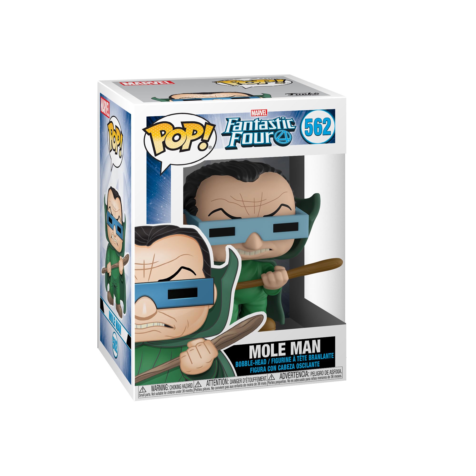 Funko Pop! مارول: چهار شگفت‌آور - مرد موگل - آدمک جمع‌آوری شونده - ایده هدیه - کالای رسمی - اسباب بازی برای بچه ها و بزرگسالان - طرفداران کتاب های کمیک - مدل آدمک برای جمع اوری و نمایش
