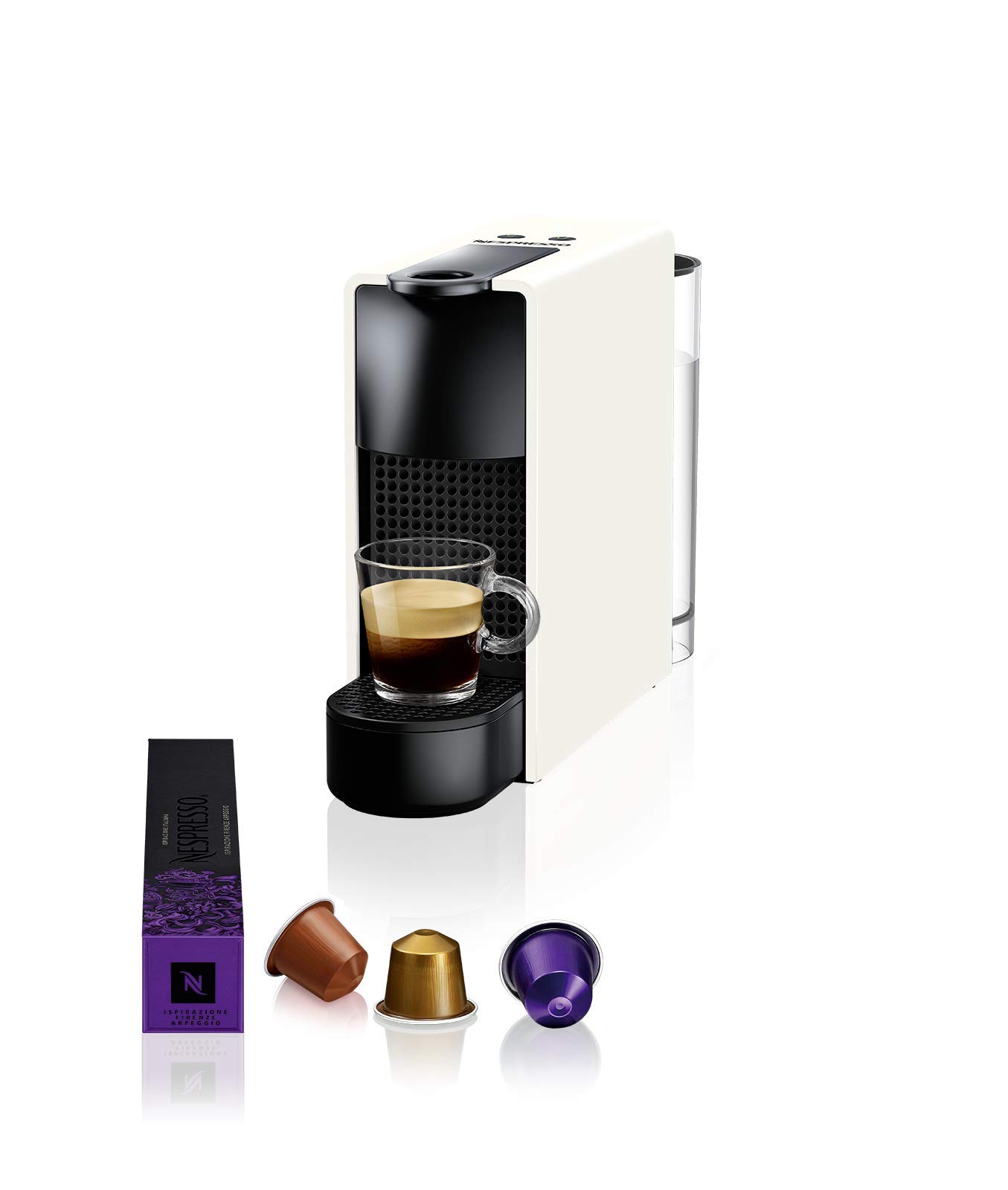 ماشین قهوه Nespresso Essenza Mini توسط Nespresso، رنگ سفید - نسخه امارات متحده عربی Essenza Mini سفید
