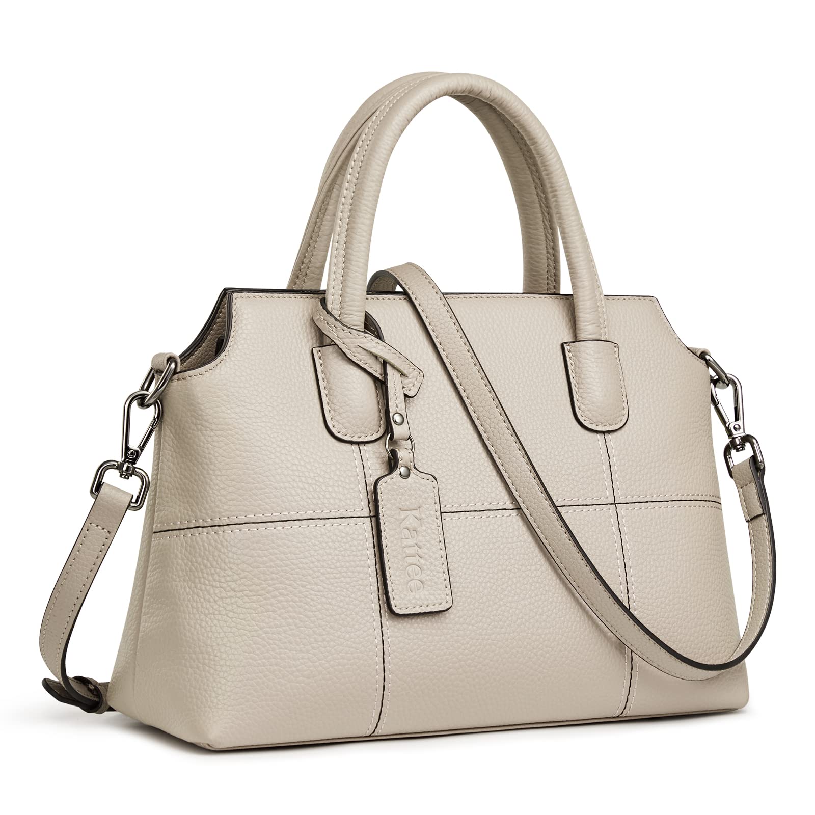 کیف های چرم طبیعی کتی برای زنان، کیف دستی Hobo نرم، کوله پشتی Crossbody زنانه پایه بژ