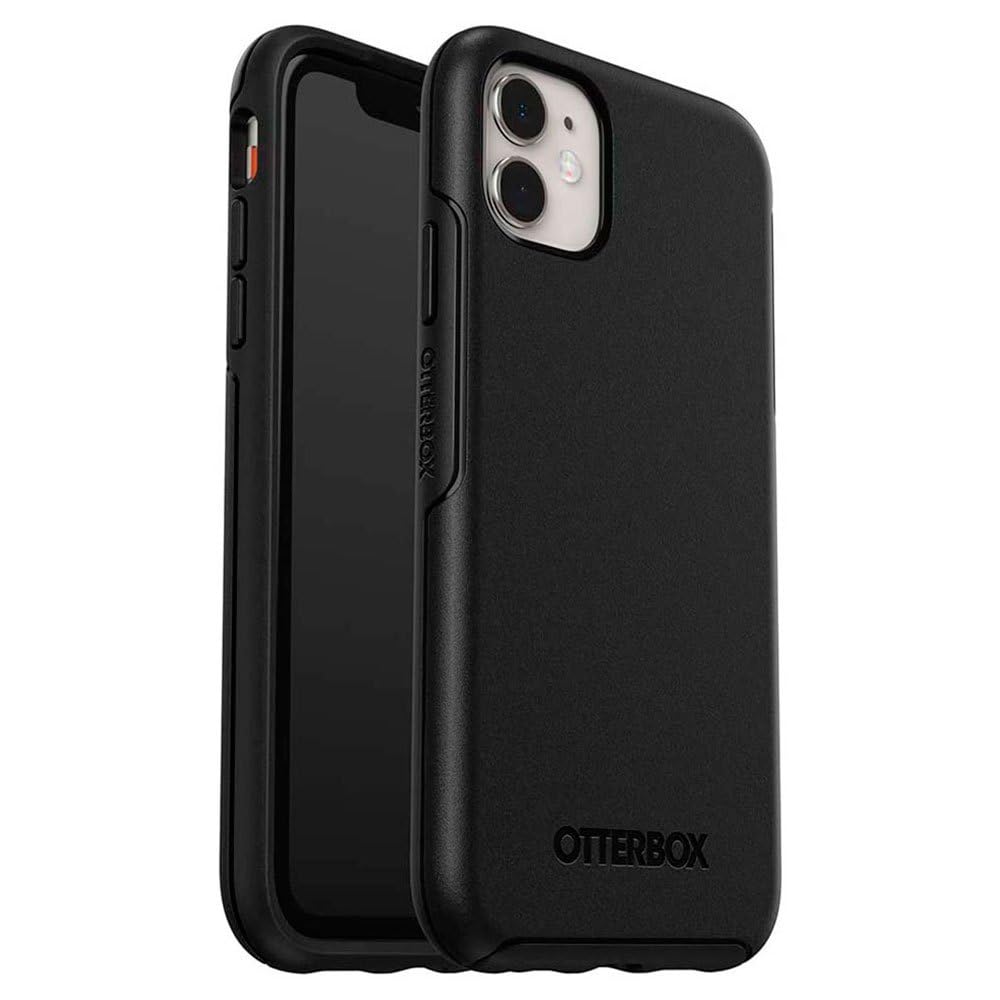 جعبه OtterBox Symmetry برای iPhone 11، ضدضربه، ضدسقوط، محافظ نازک، 3 برابر تست شده به استاندارد نظامی، مشکی مشکی iPhone 11
