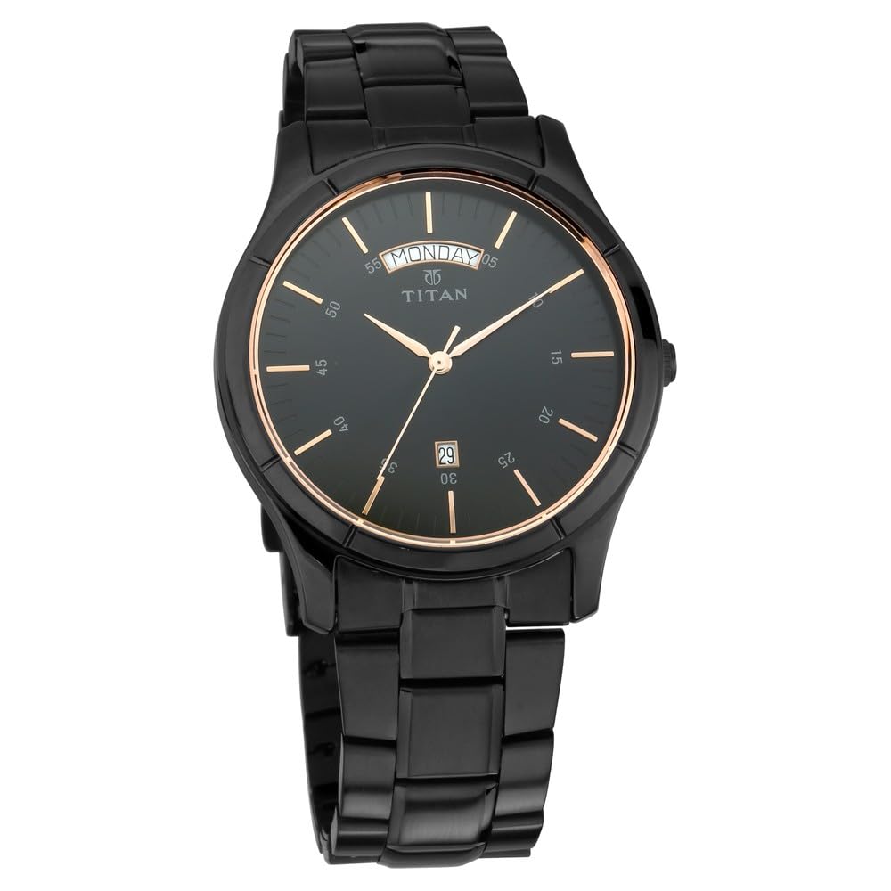 ساعت آنالوگ گرد تایتان نئو البلاک برای مردان