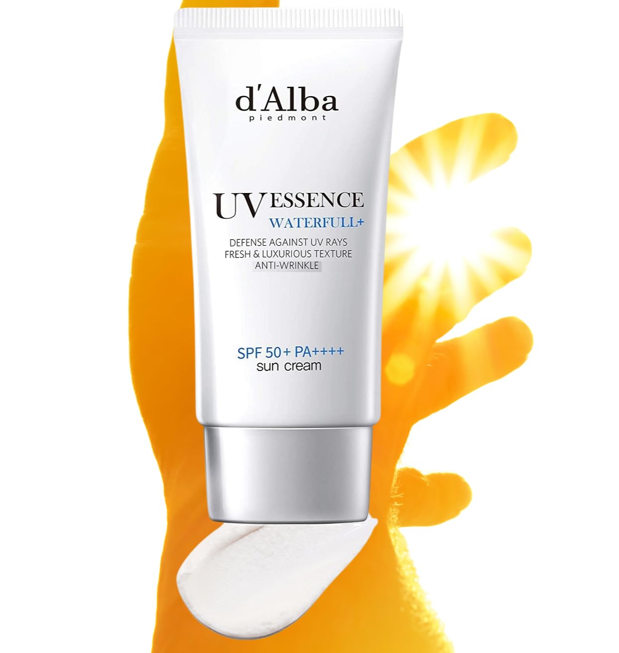 کرم ضد آفتاب UV Essence d'Alba Piedmont برای صورت SPF 50+ مرطوب کننده صورت محافظت از اشعه ماورای بنفش کرم تره سفید پوست را مرطوب کنید و چین و چروک ها را کاهش دهید