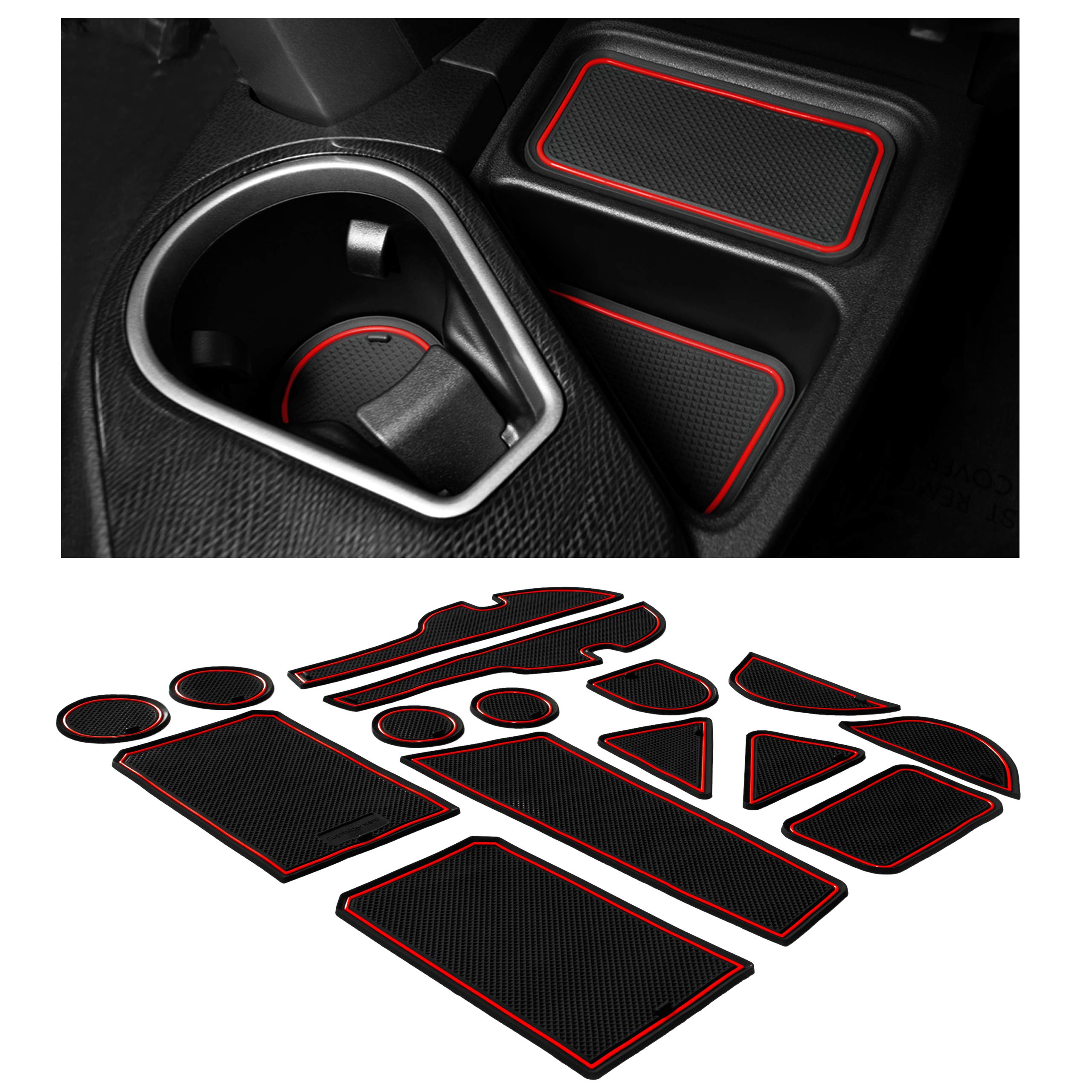 محصول CupHolderHero مناسب لوازم جانبی تویوتا RAV4 2013-2018، داخلی سفارشی با کیفیت بالا، وارد نمی‌شود
امتیاز ضد لغزش گرد و غبار، درجه‌بندی 16 پارچه (لبه‌های قرمز)