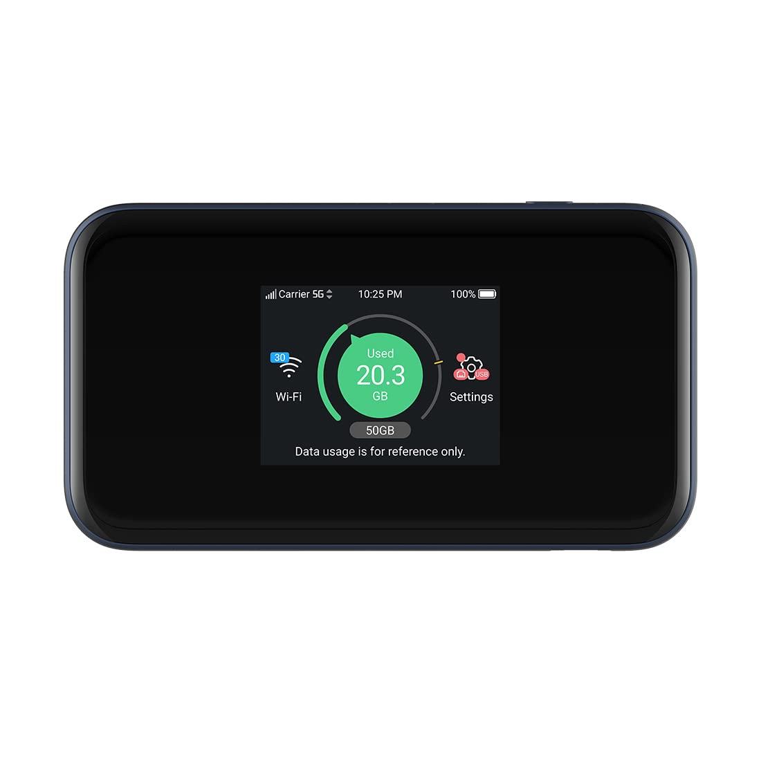 ZTE MU5001 5G یک دستگاه وای فای قابل حمل، غیر قفل شده و هزینه کم برای مسافرت است، با امکان اتصال 32 دستگاه، باطری دوام بالا تا 8 ساعت با شارژ سریع، صفحه لمسی، مشخصات بریتانیا – رنگ سیاه.