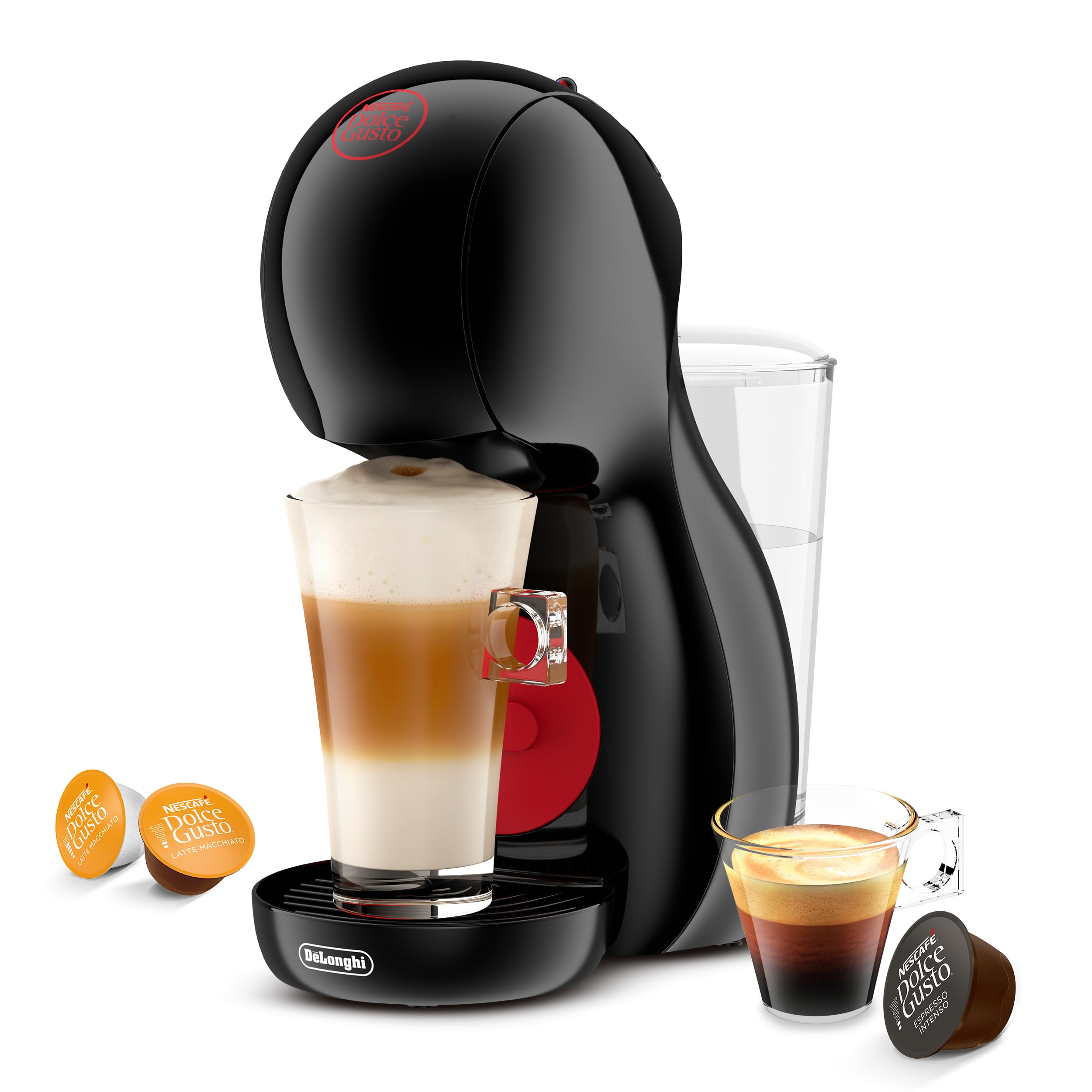 ماشین قهوه Nescafe Dolce Gusto Piccolo XS با کپسول‌های EDG210.B - رنگ مشکی و قرمز (سیاه و قرمز)