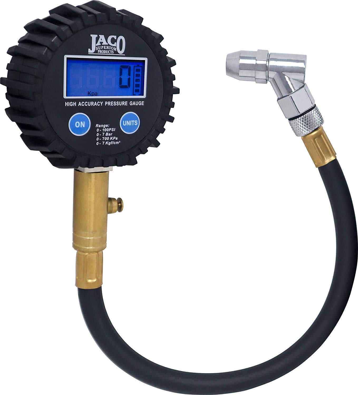 سنج فشار لاستیک دیجیتال ElitePro از محصولات برتر JACO - دقت حرفه‌ای - 100 PSI G4-KIBG-MRE9