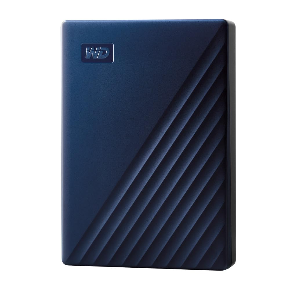5 ترابایت دیسک سخت قابل حمل My Passport برای مک - آبی، USB-C/USB-A - WDBA2F0050BBL-WESN دیسک سخت 5 ترابایت