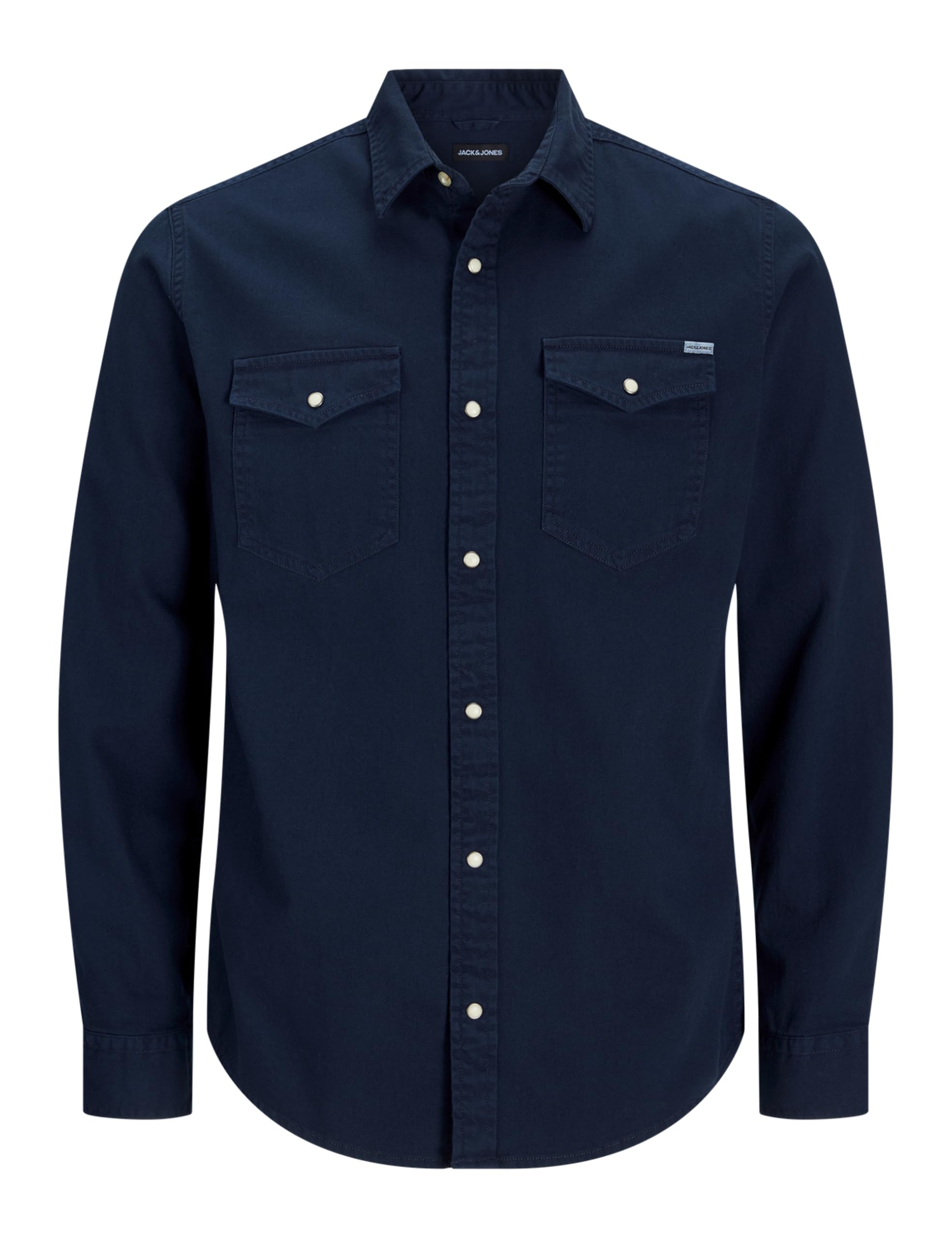 پیراهن با آستین بلند مردانه JACK & JONES هریدان (بسته‌ای یک عددی) سایز ایکس‌ال آبی (نیروی تیره)