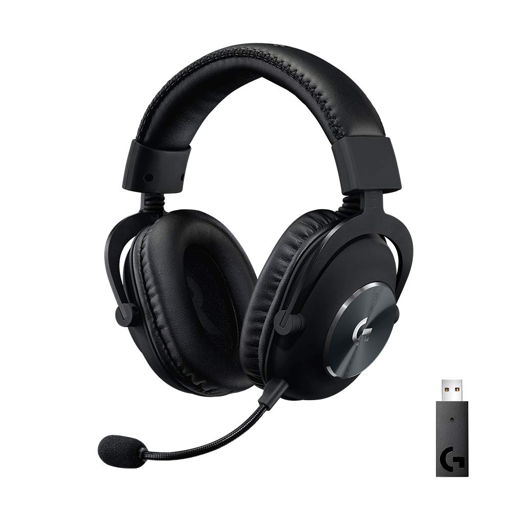 هدست بازی بی‌سیم Logitech G Pro X با فیلتر صدای Blue Vo!Ce، درایورهای 50 میلیمتری Pro-G و صدای فراگیر DTS Headphone:X 2.0 نسل 1 بی‌سیم مشکی