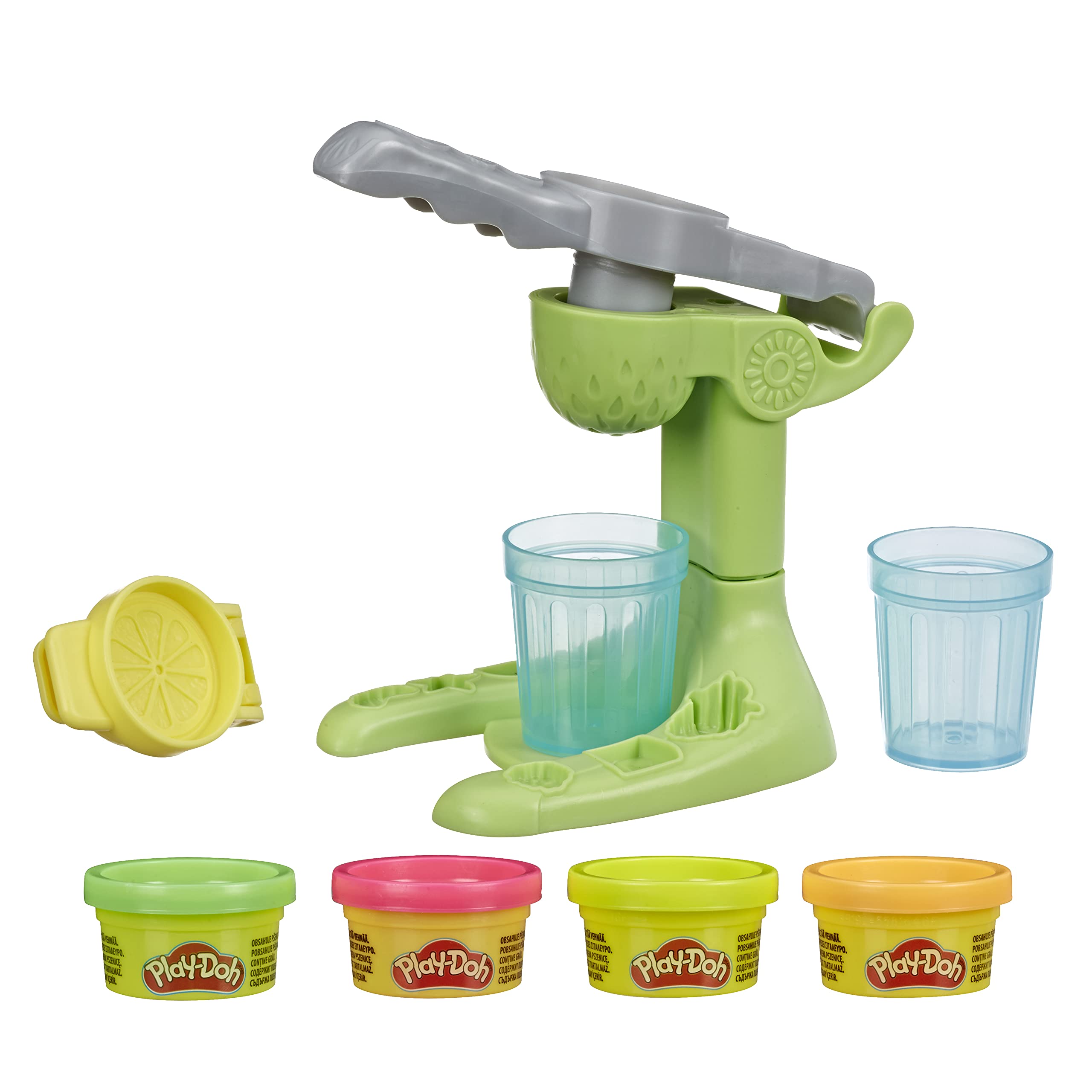 اسباب بازی جو پرس کودکانه Play-Doh Kitchen Creations Juice Squeezin' برای کودکان 3 سال به بالا با 4 رنگ غیر سمی