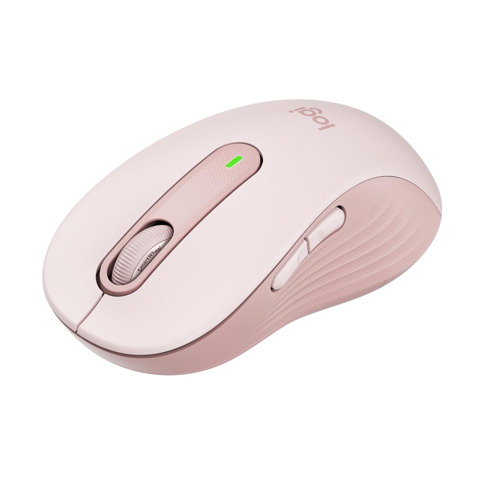 موش Logitech Signature M650 L بی‌سیم اندازه بزرگ - برای دست‌های بزرگ، باطری ۲ ساله، کلیک‌های بی‌صدا، دکمه‌های جانبی قابل تنظیم، بلوتوث، برای کامپیوتر/مک/چند دستگاه/کرومبوک - رز رز دست‌های بزرگ