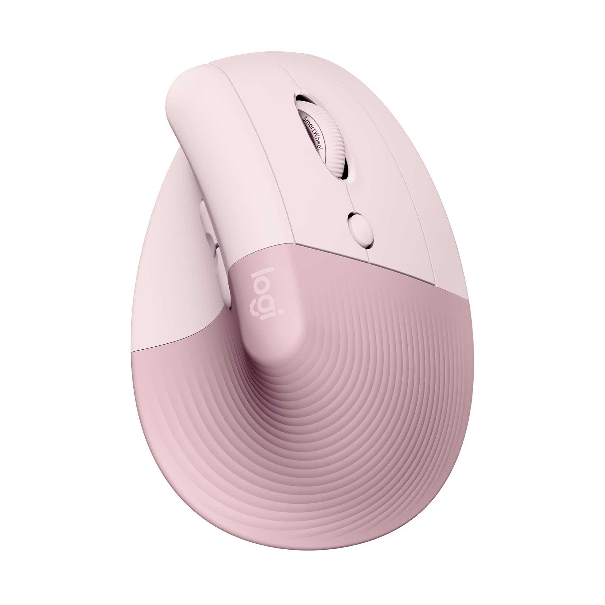 موش Logitech Lift عمودی ارگونومیک، بی‌سیم، با بلوتوث یا دریافت‌کننده USB Logi Bolt، کلیک‌های آرام، 4 دکمه، سازگار با ویندوز/مک‌اواس/آیپد‌اواس، لپتاپ، کامپیوتر شخصی - موش رز رز