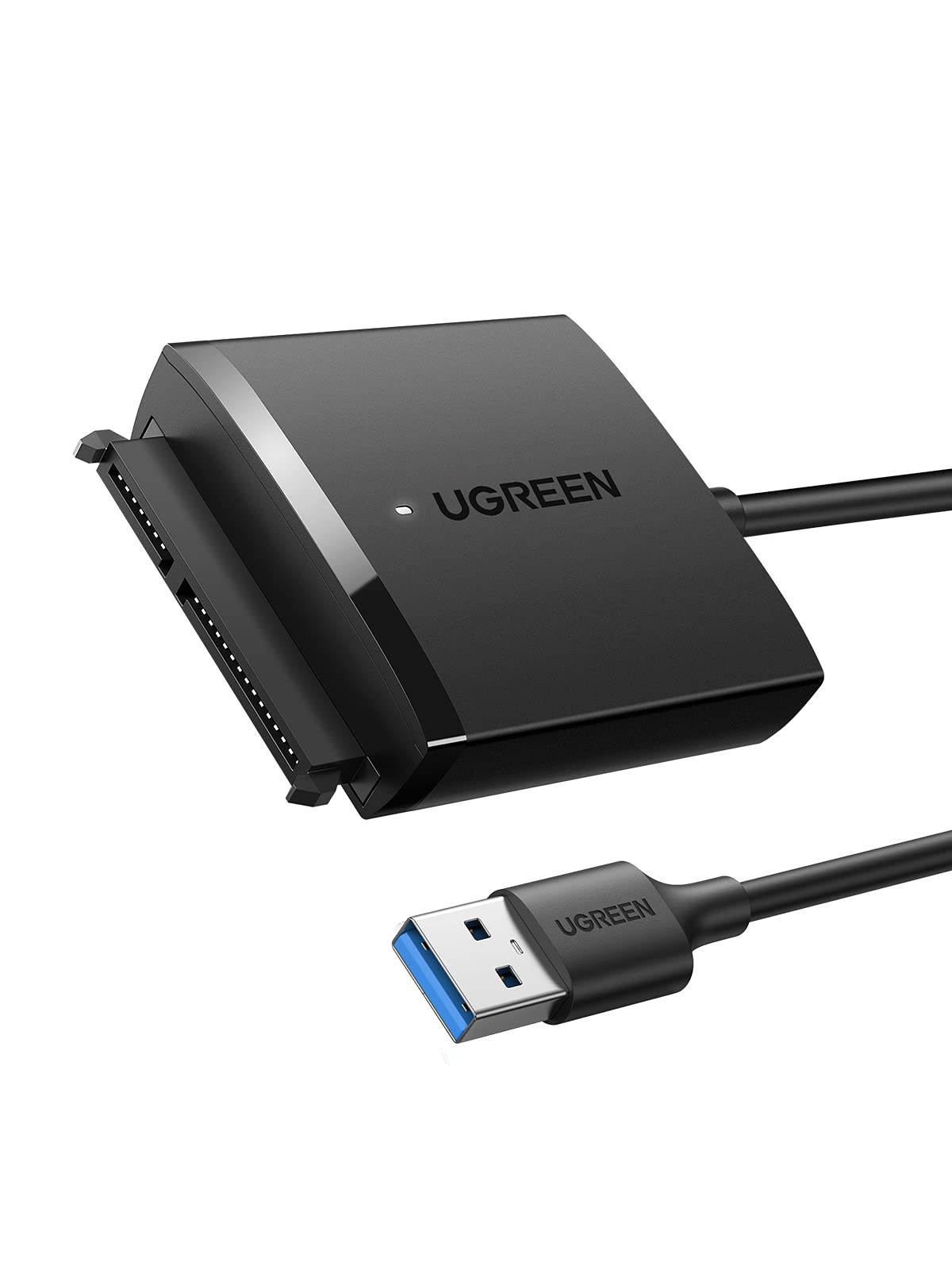 کابل UGREEN SATA به USB 3.0، آداپتور هارد دیسک 2.5 اینچی SSD به HDD، کیت کلون هارد دیسک خارجی، خواننده دیسک خارجی، پشتیبانی UASP برای هارد دیسک‌های Samsung 860 EVO، Crucial MX500/MX300، WD Blue، Kingston، SanDisk، PS4 - کابل 0.5 متری