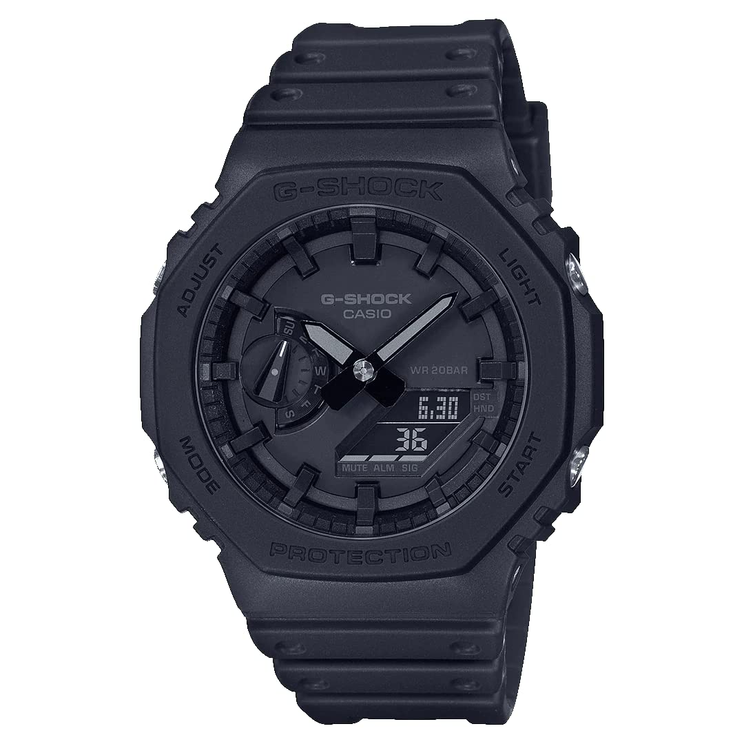 ساعت Casio G-Shock - GA-2100-1A1DR با شیشه سیاه و بند سیاه