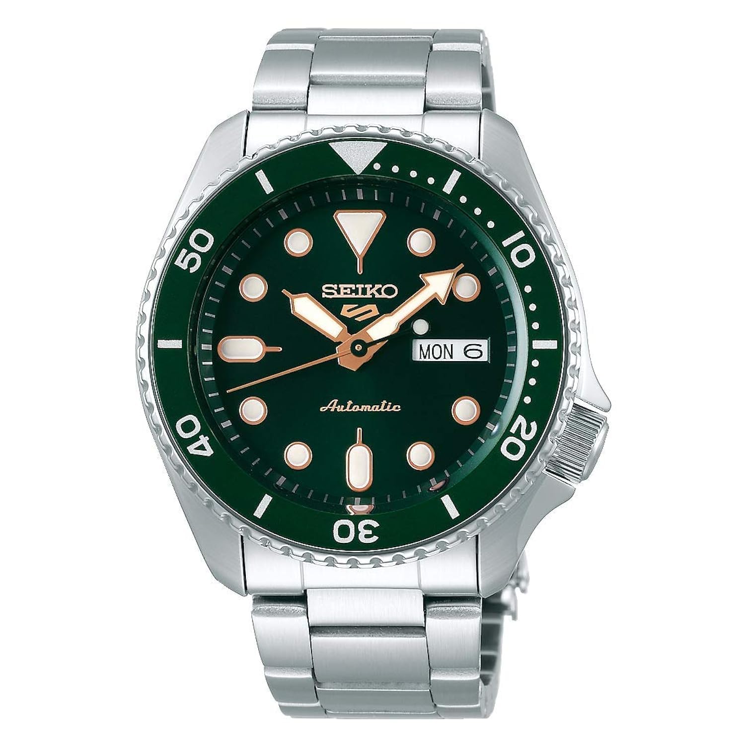 مردانه اتوماتیک Seiko ساعت آنالوگ Seiko 5 ورزشی، سبز، 3K1، 3K1