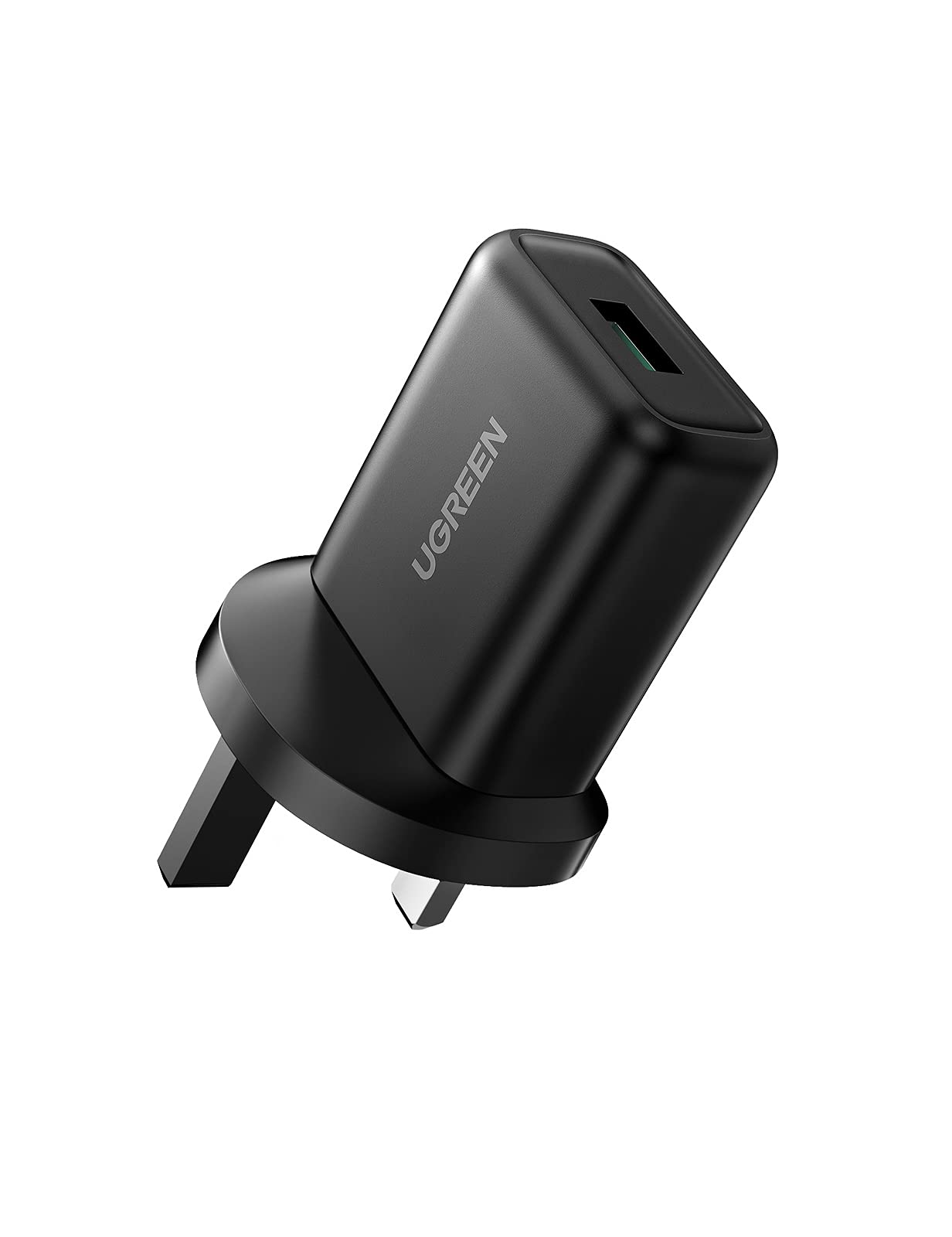 شارژر USB UGREEN 18W شارژر سریع Samsung دیواری QC 3.0 آداپتور سفری بلوک سریع قدرت موبایل مناسب برای Samsung Galaxy S10، S9، S8، S7، A80، A70، A40، Huawei، Nokia، Xiaomi، Airpods، و غیره است.