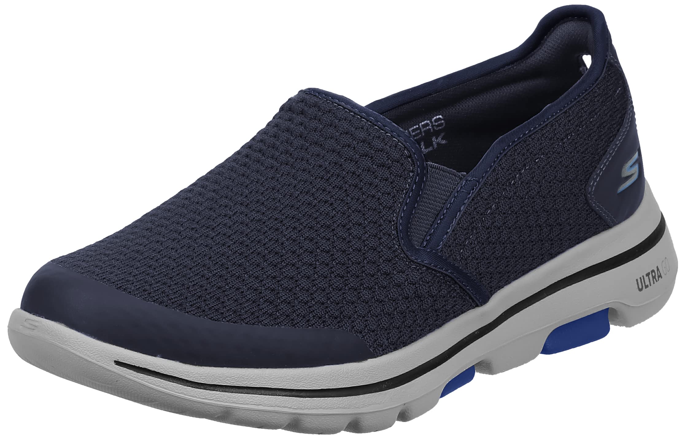 Skechers Go Walk 5 Apprize — کفش ورزشی مردانه بدون بند، سایز EU 45، عرض X-Wide، رنگ سرمه‌ای
