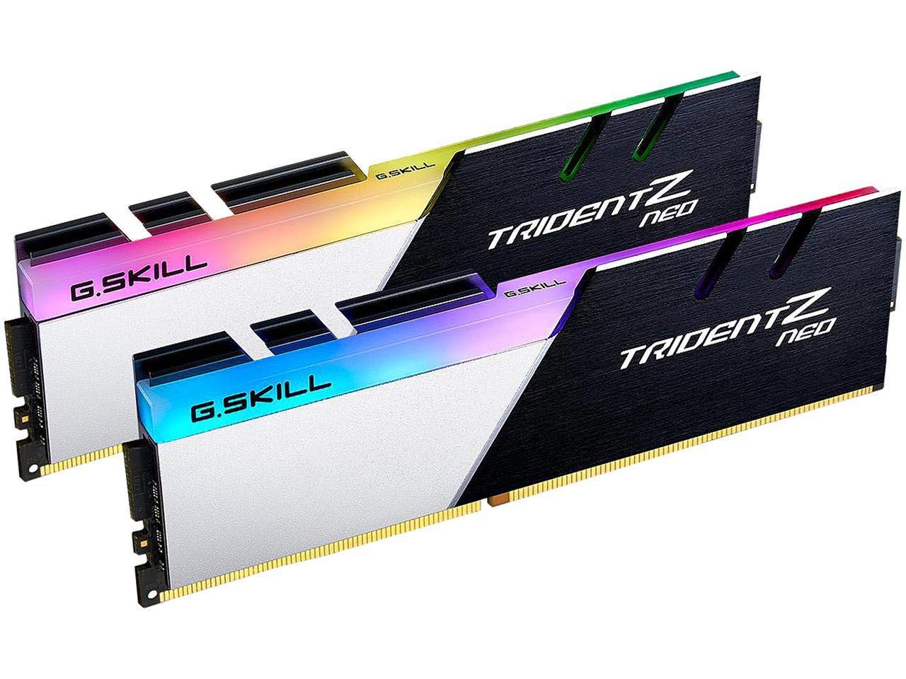 کیت دو کاناله RGB G.Skill Trident Z Neo DDR4 با ظرفیت 32 گیگابایت و فرکانس 3600 مگاهرتز و تأخیر CL16 (16-19-19-39) (2x 16 گیگابایت)