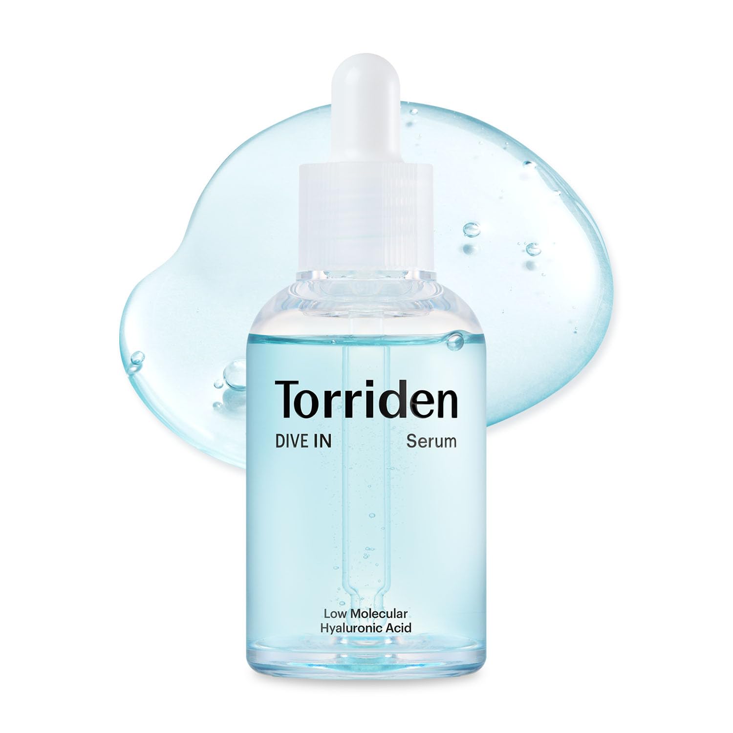 سرم هیالورونیک اسید با وزن مولکولی پایین Torriden DIVE-IN، 1.69 اونس مایع | سرم بدون عطر برای پوست خشک، خشک، چرب | محصولات گیاهی، تمیز و بدون خشونت مراقبت از پوست کره ای 1.69 اونس