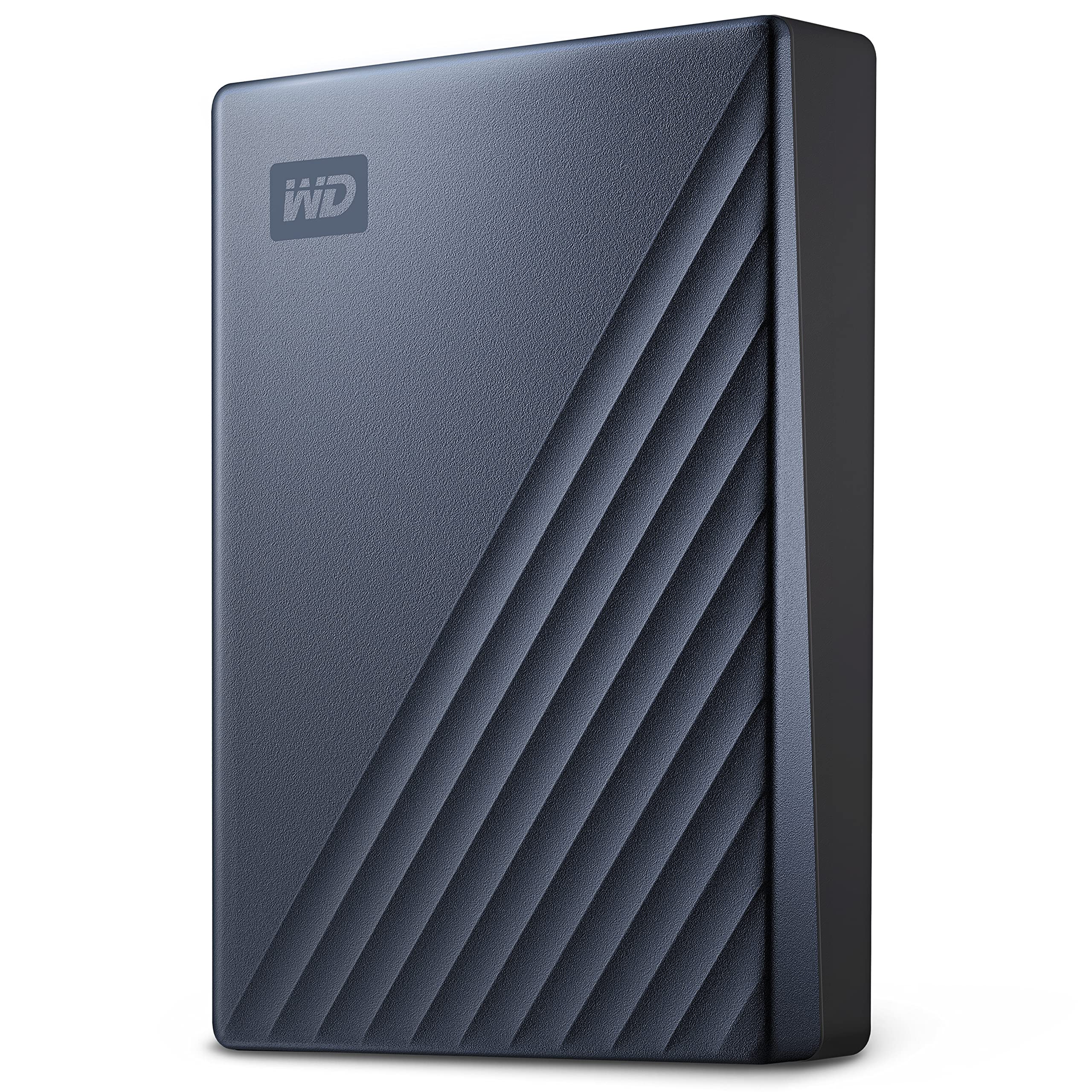 وسترن دیجیتال 5 ترابایت My Passport Ultra آبی درایو هارد اکسترنال قابل حمل HDD، سازگار با USB-C و USB 3.1 - BFTM0050BBL-WESN آبی فلزی 5 ترابایت کامپیوتر شخصی