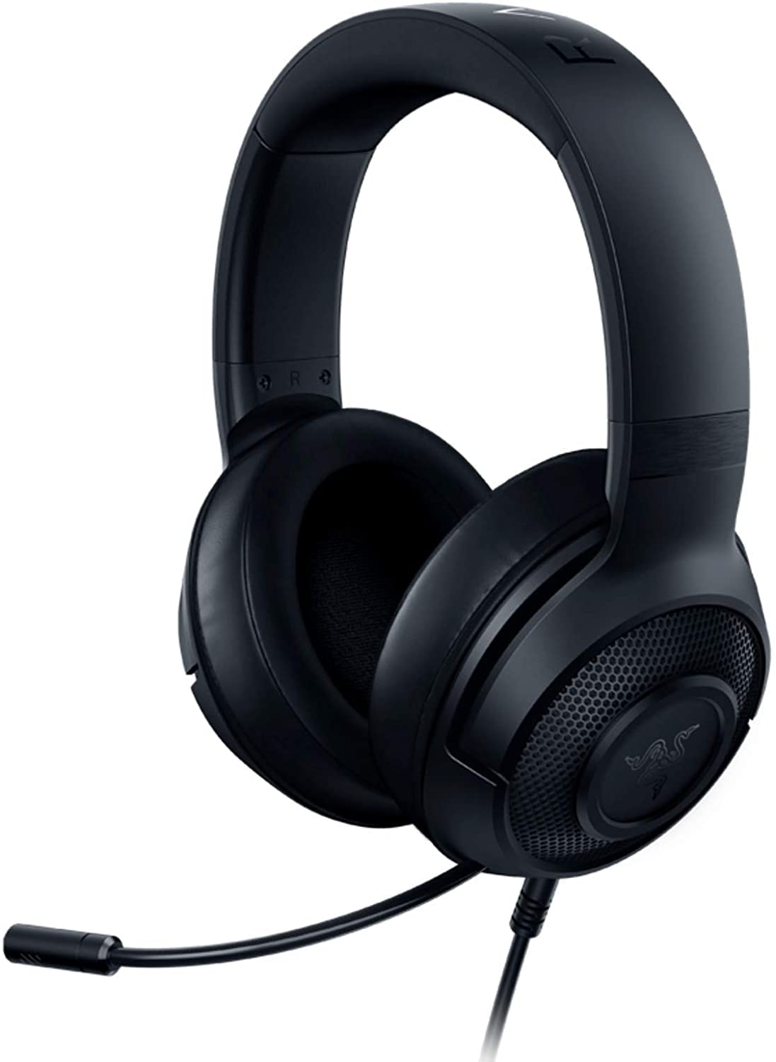 هدست بازی Razer Kraken X Lite Ultralight: صدای فراگیر 7.1 - قاب آلومینیومی سبک - میکروفون قلبی قابل انعطاف - برای کامپیوتر، PS4، PS5، سوییچ، ایکس باکس وان، ایکس باکس سری ایکس و اس، موبایل - مشکی تک شاخه