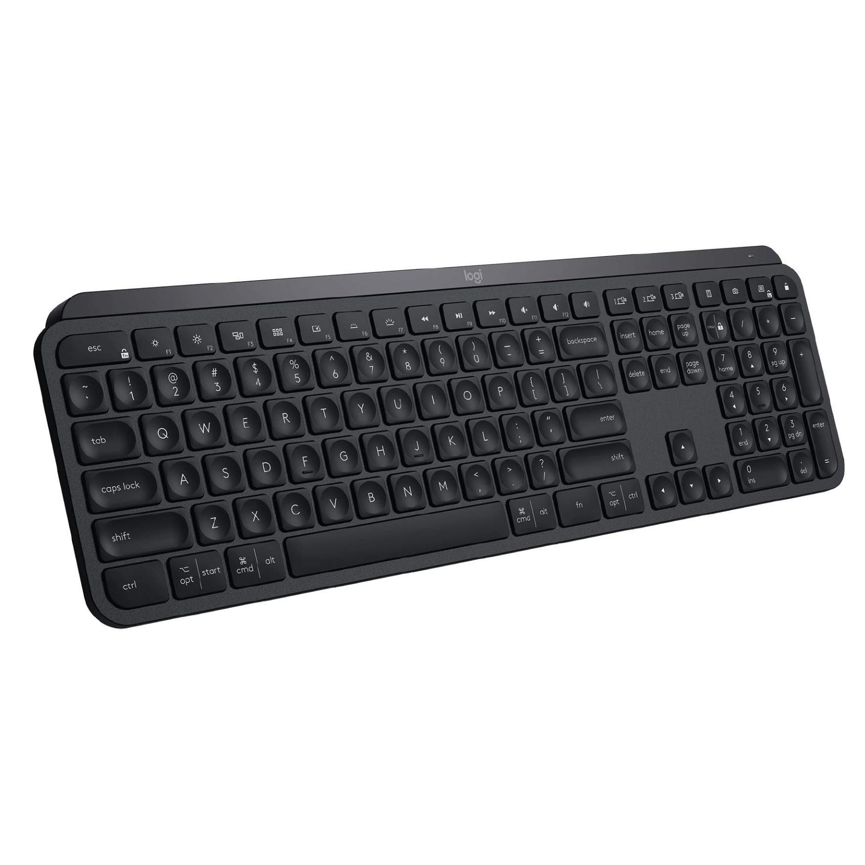 صفحه کلید بی‌سیم روشنایی شده پیشرفته Logitech MX Keys