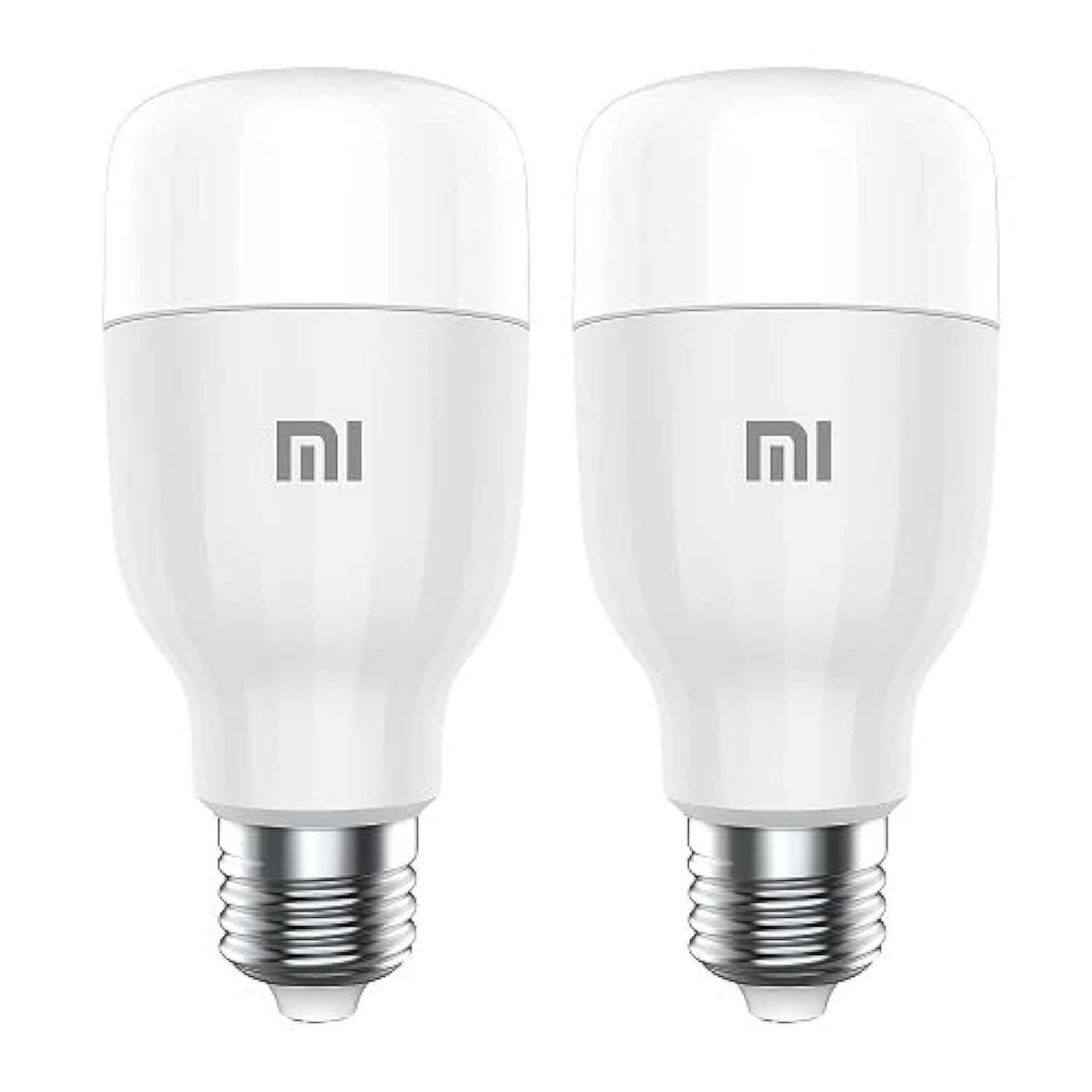 لامپ هوشمند رنگی Xiaomi Mi Smart Led 2 عددی با شدت نور 950 لومن و مصرف برق 9 وات، قابل کنترل صوتی، سازگار با الکسا و گوگل اسیستنت (نسخه ارتقا یافته)