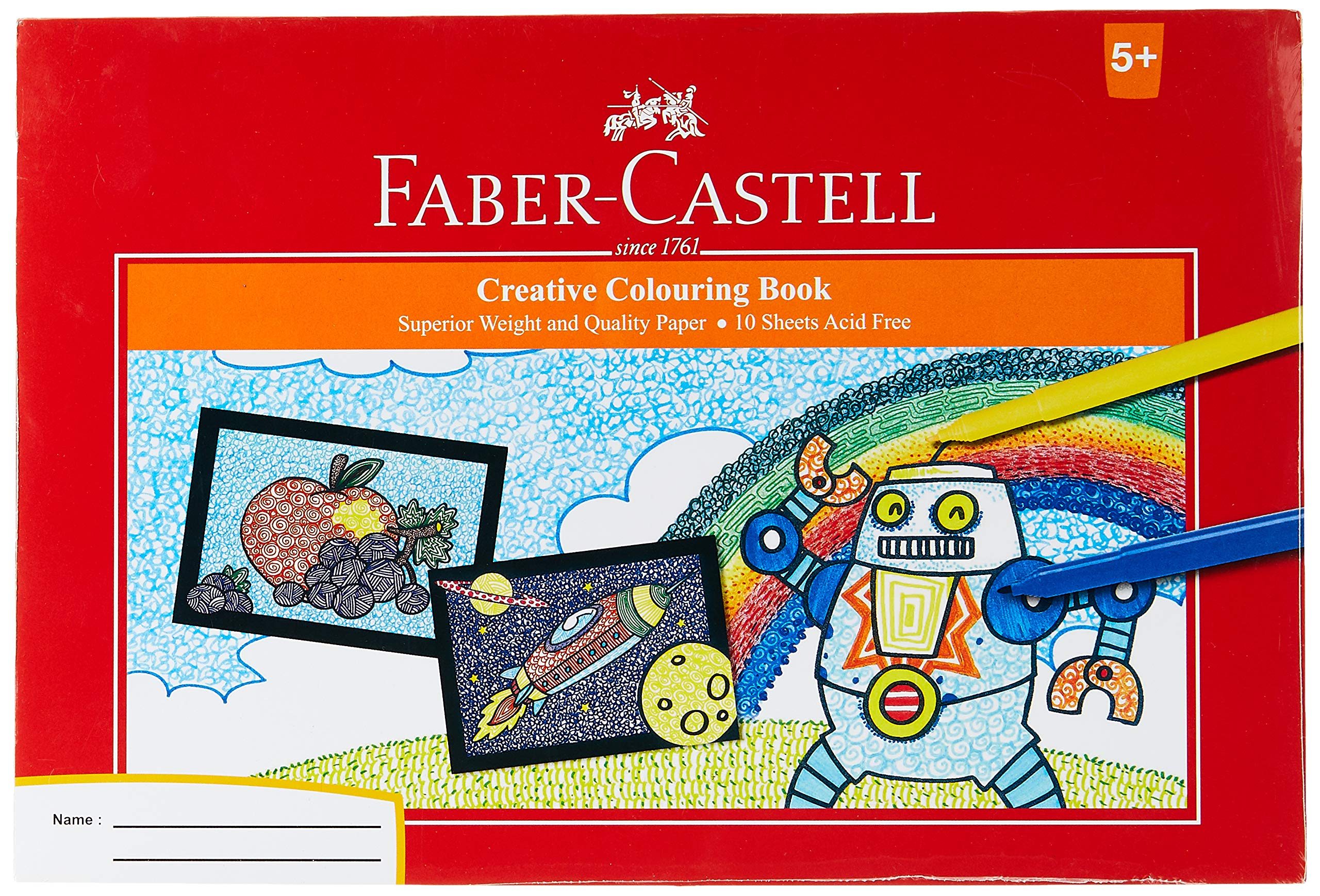 کتاب فعالیت Faber-Castell B5 10 برگ، برای کودکان کوچک برای انجام در این کتاب فعالیت فوق العاده