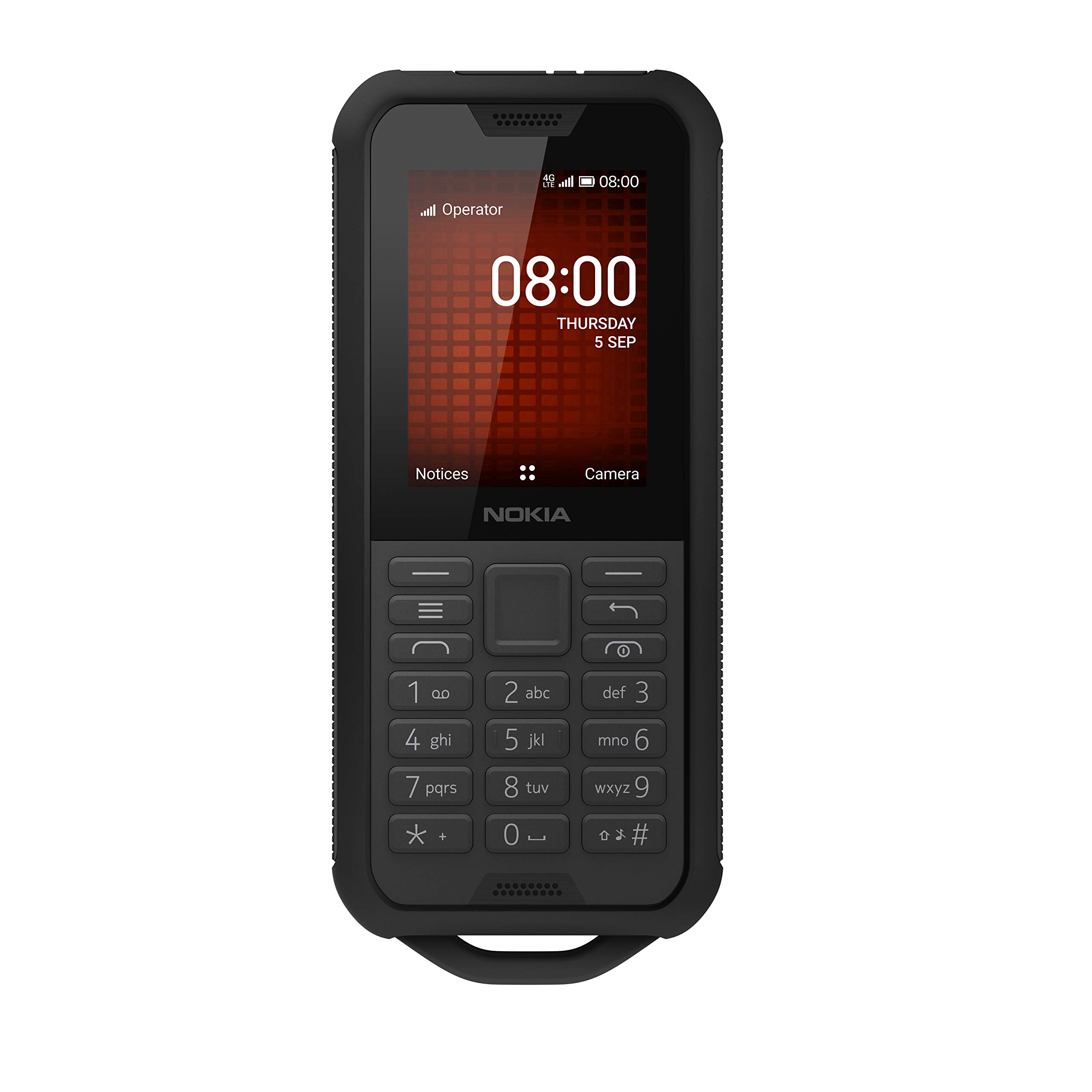 Nokia 800 Tough گوشی 4G SIM-Free با صفحه نمایش 2.4 اینچ و گوگل اسیستنت (تک سیم کارت) - مشکی