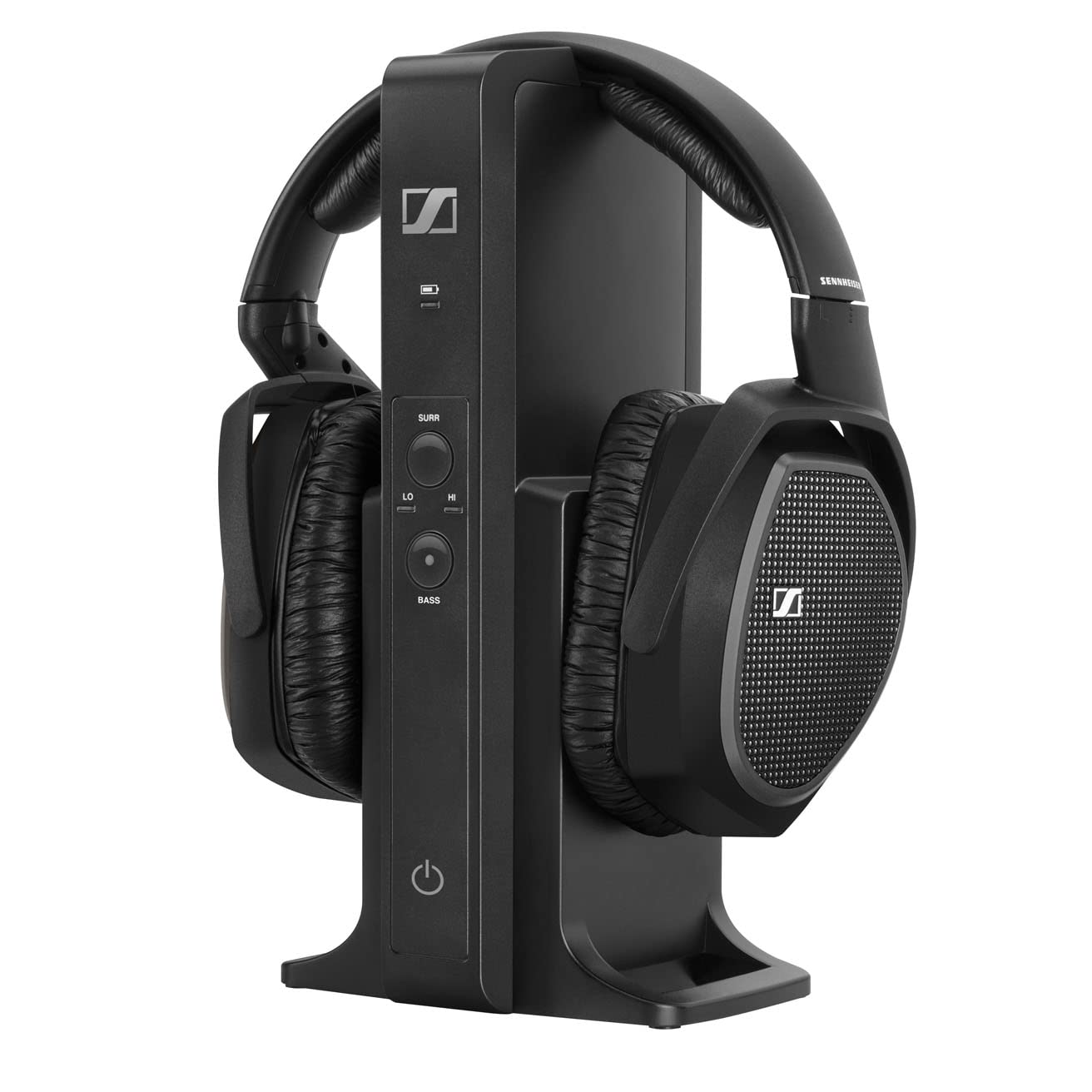 هدفون بی‌سیم دیجیتال تلویزیونی Sennheiser RS175-U با فرستنده دورگوشی مشکی