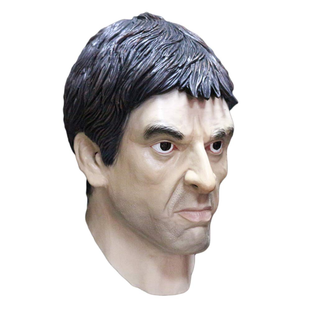 ماسک صورت انسان مرد واقع‌گرای HENGYUTOYMASK ، ماسک سر سلبریتی هالووین پارتی لباس شیک و کارناوال چندرنگه ، یک‌سایز