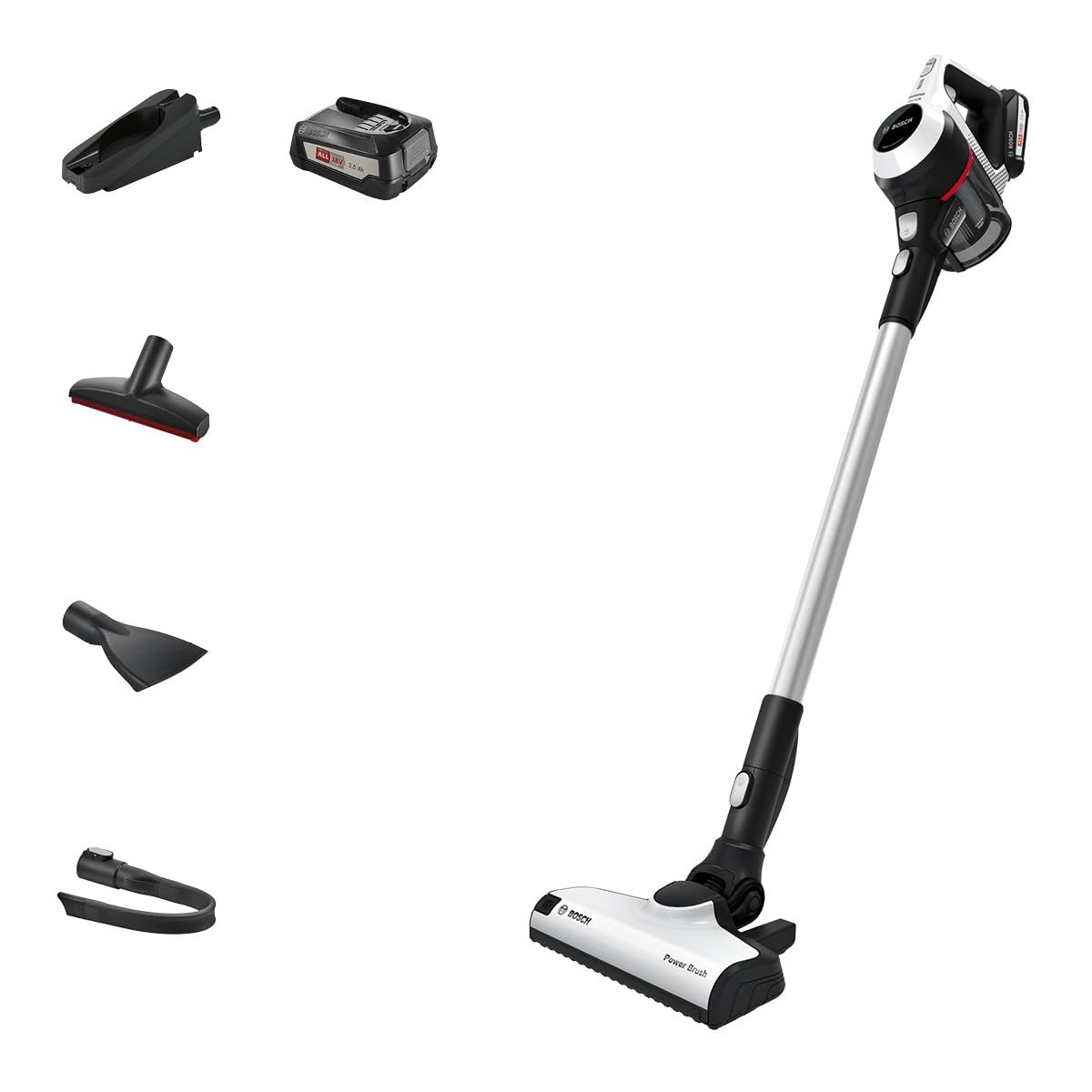 Bosch سری | 6 جاروبرقی قابل شارژ سفید بی‌نهایت، Bcs612GB"حداقل 1 سال گارانتی تولید کننده"
