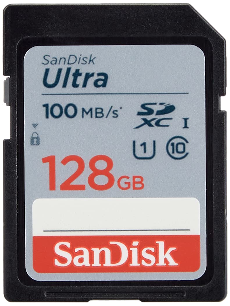 کارت حافظه SanDisk Ultra SDXC UHS-I با ظرفیت 128 گیگابایت - 100 مگابایت بر ثانیه، C10، U1، Full HD، کارت SD - کارت حافظه 128 گیگابایت SDSDUNR