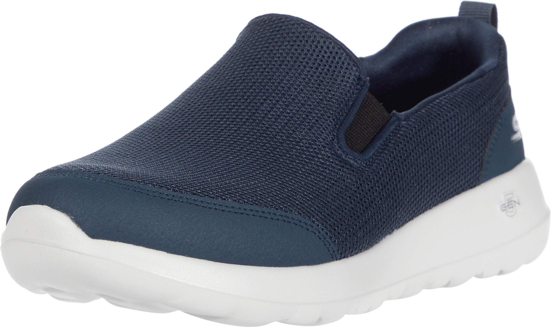 Skechers Go Walk Max Clinched — کتانی پیاده‌روی اسلیپ‌آن مردانه با رویه‌ی توری ورزشی و دو کش، سایز 42 (EU)، سرمه‌ای-سرمه‌ای