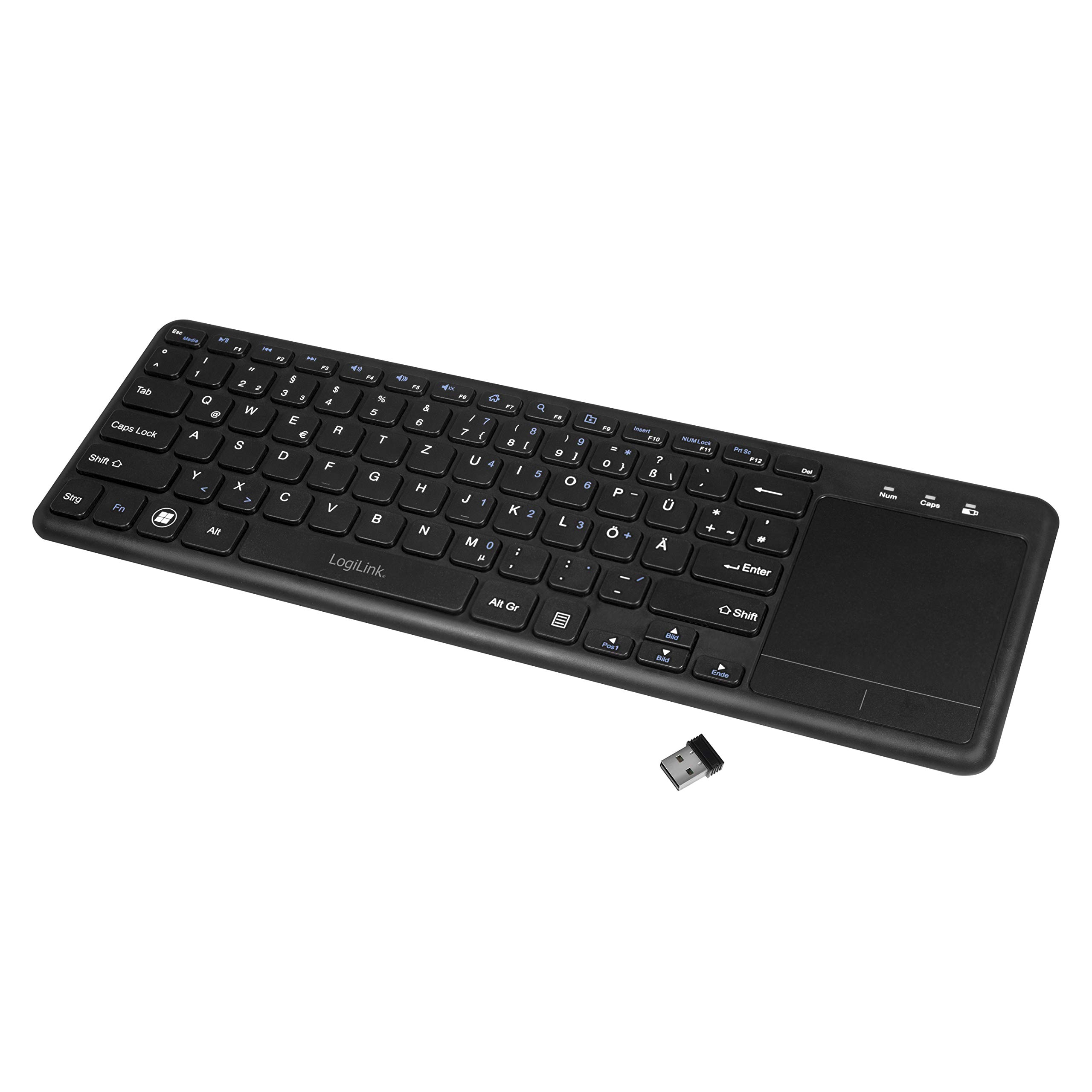 صفحه کلید Logilink با تاچ‌پد 2.4 گیگاهرتز WL