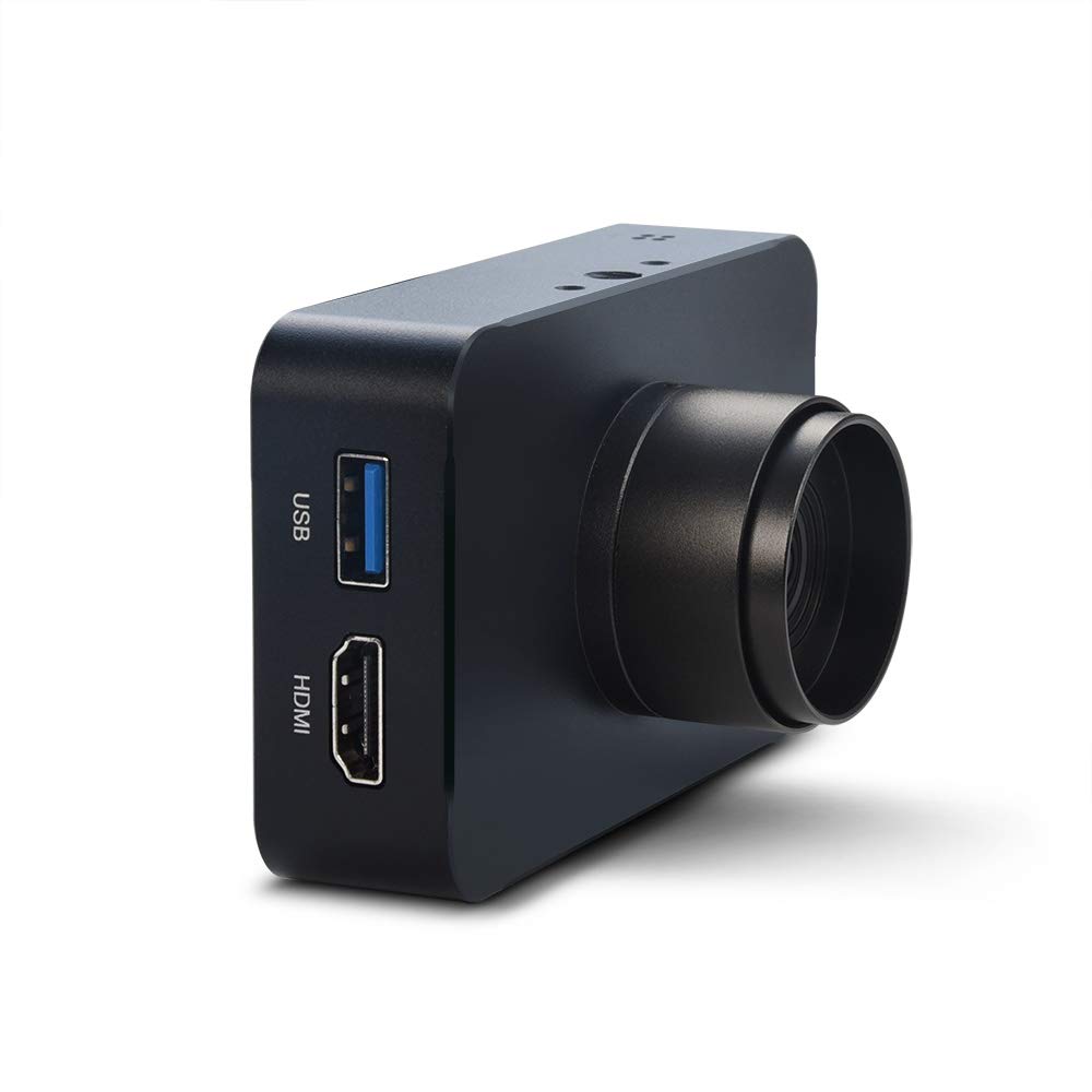 دوربین HDMI 12 مگاپیکسل MOKOSE با کیفیت 1080P USB HD Webcam، قابلیت ضبط 4K@30FPS، دوربین صنعتی C/CS-Mount با لنز دستی بدون انحراف 3.2 میلی‌متر (لنز دستی زاویه‌ای واید 3.2 میلی‌متر)