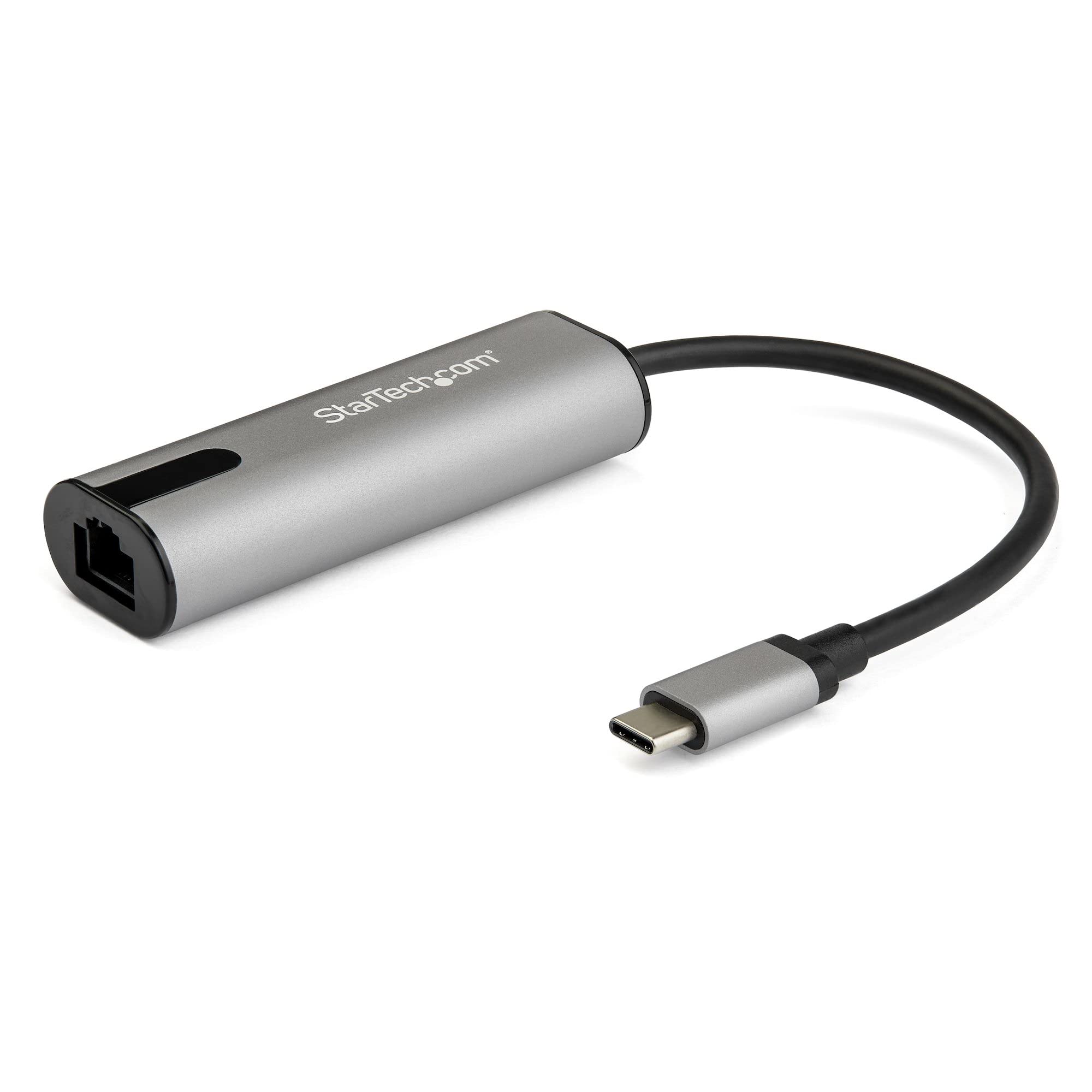 StarTech.com 24-Pin USB Type-C به آداپتور اترنت، 2.5Gbps، 1x RJ45، سازگار با ویندوز 7+ و هسته لینوکس 2.4.20-4.x، مک OS 10.11-10.15