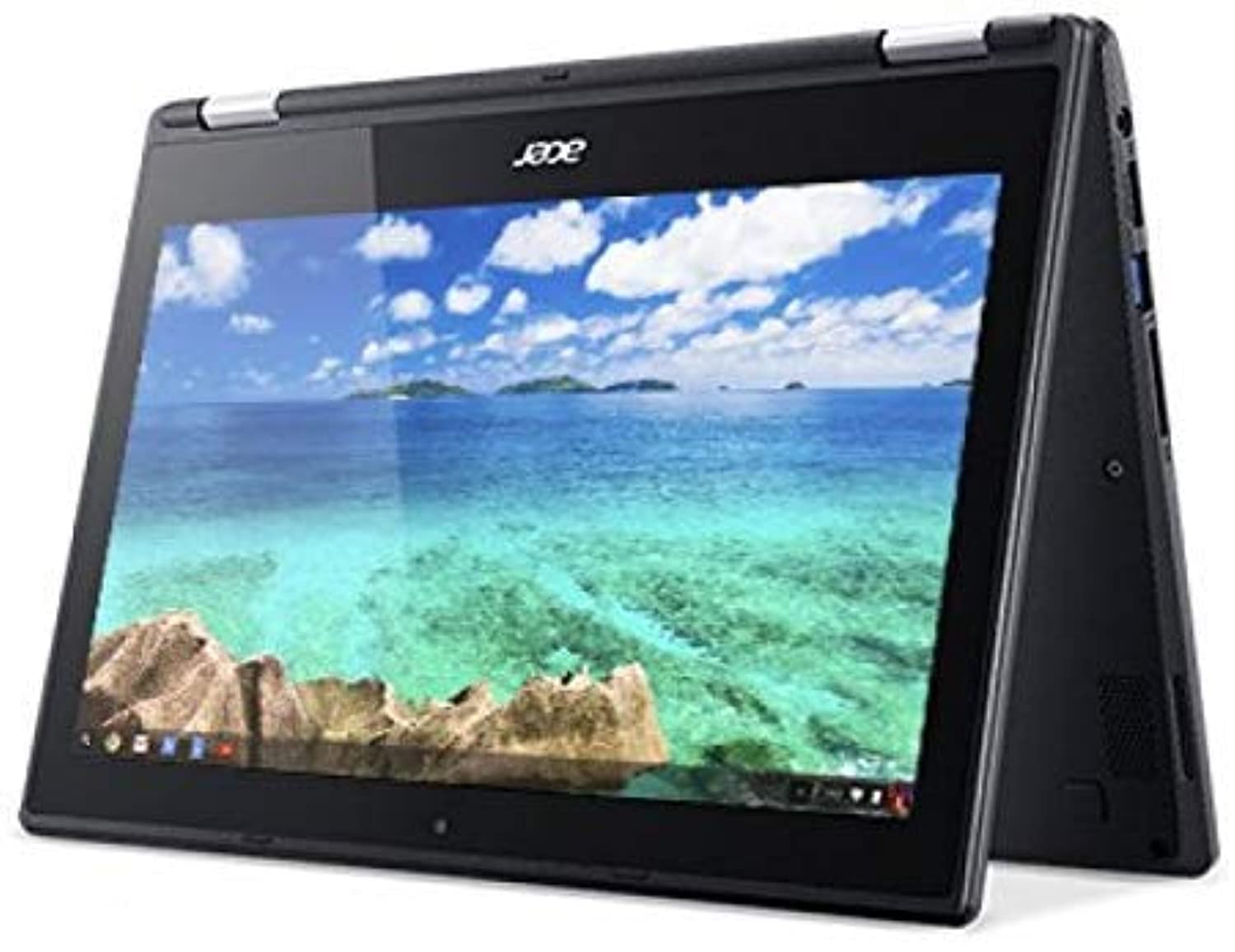 لپ‌تاپ تبدیل‌پذیر Acer R11 Chromebook 2-in-1 ، صفحه نمایش لمسی HD 11.6 اینچی ، پردازنده چهار هسته‌ای Intel Quad-Core N3150 1.6 گیگاهرتزی ، حافظه 4 گیگابایتی ، حافظه داخلی 32 گیگابایتی SSD ، بلوتوث ، وب‌کم ، سیستم عامل Chrome OS (تجدید یافته) سیستم عامل Chrome OS بیژ.