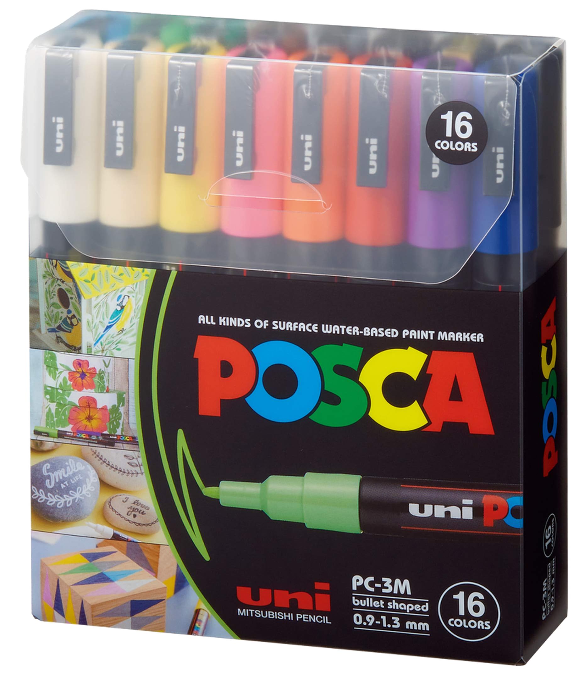 سرنگ پای صورته ۱۶ رنگ POSCA، PC-3M Fine