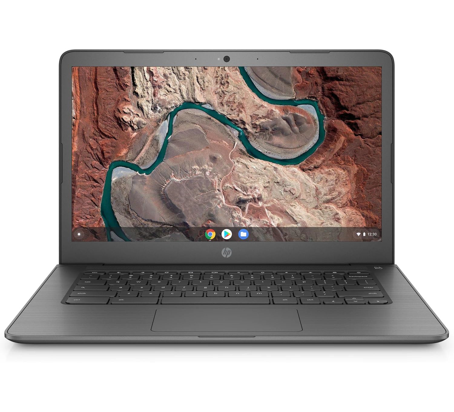 لپ تاپ ۱۴ اینچی HP Chromebook با قابلیت چرخش ۱۸۰ درجه، پردازنده دو هسته ای AMD A4-9120، ۴ گیگابایت حافظه SDRAM، ۳۲ گیگابایت فضای ذخیره‌سازی eMMC، سیستم عامل Chrome OS (مدل ۱۴-db0020nr، رنگ خاکستری تخته نویسی) (تجدید نظر شده)