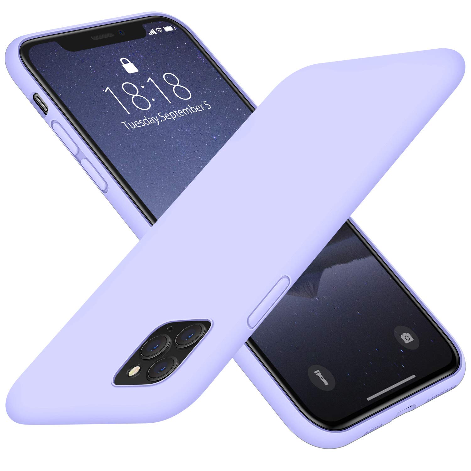 محافظ گوشی تلفن همراه iPhone 11 Pro DTTO سال 2019، [سری رمانس] پوشش کامل ضد ضربه سیلیکونی [حفاظت از دوربین و صفحه نمایش بهبود یافته] با بالش عسلی شبکه ای برای Apple iPhone 11 Pro 5.8 اینچ، بنفشی