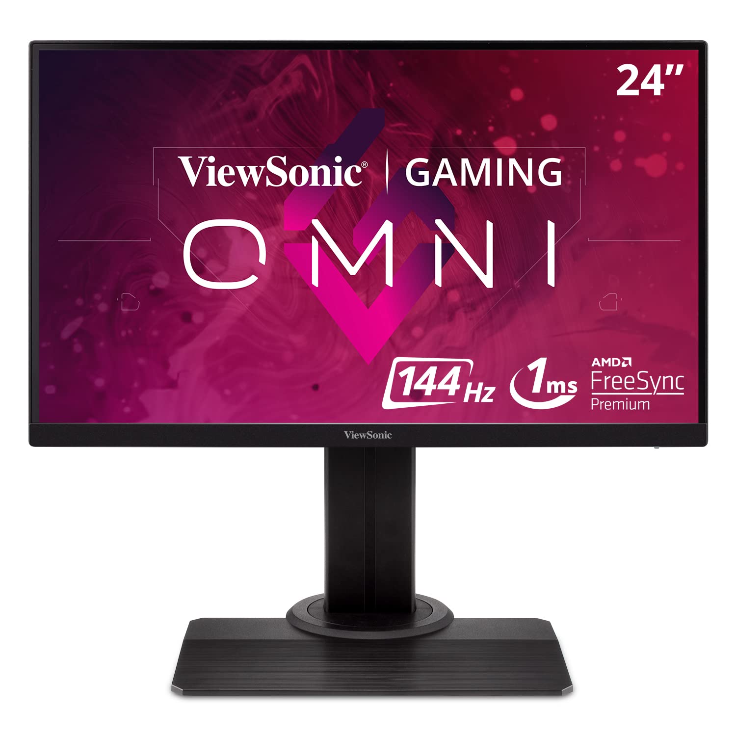مانیتور بازی ویوسونیک XG2405 24 اینچ 1080P 1 میلی‌ثانیه 144Hz فریم‌لس IPS، مدل 2021 سیاه 24 اینچی 1080p FHD 144Hz