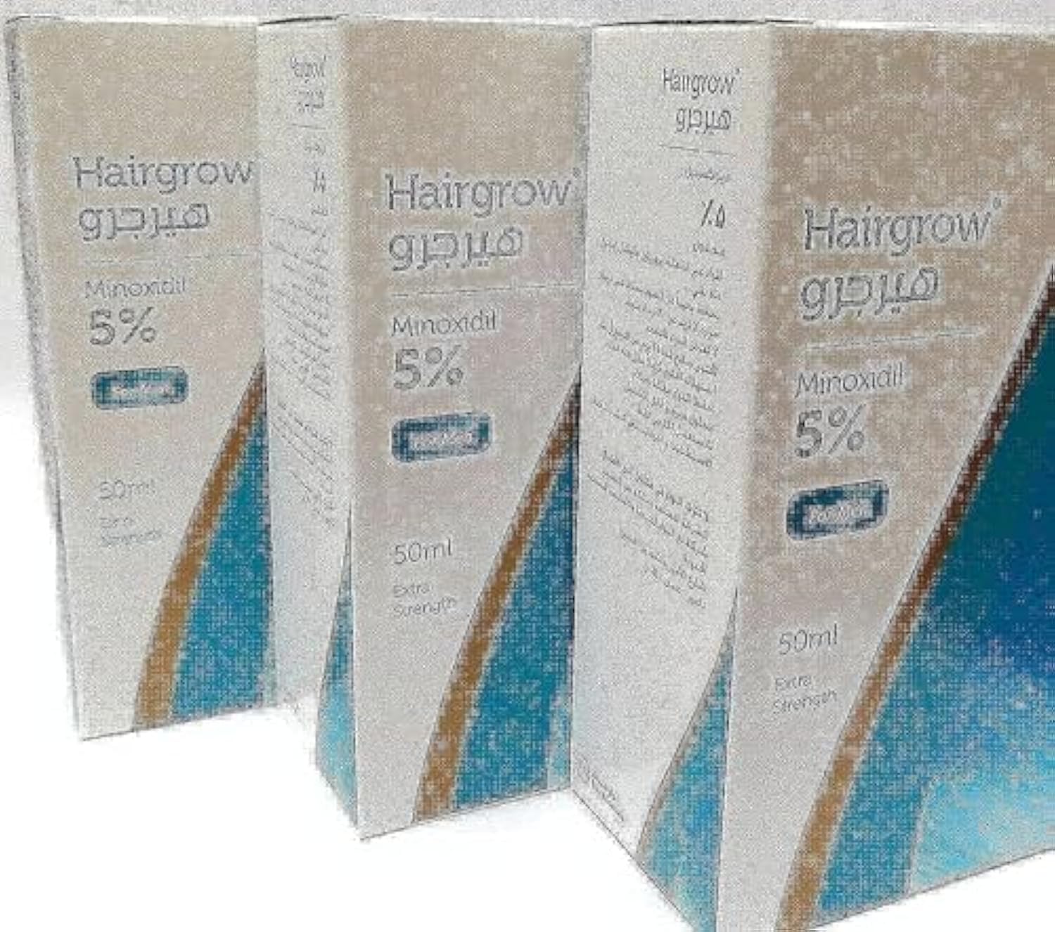 دار الدوا هیرگرو 5٪ مینوکسیدیل، تأمین 3 ماهه (3 شیشه x 50 میلی لیتر)